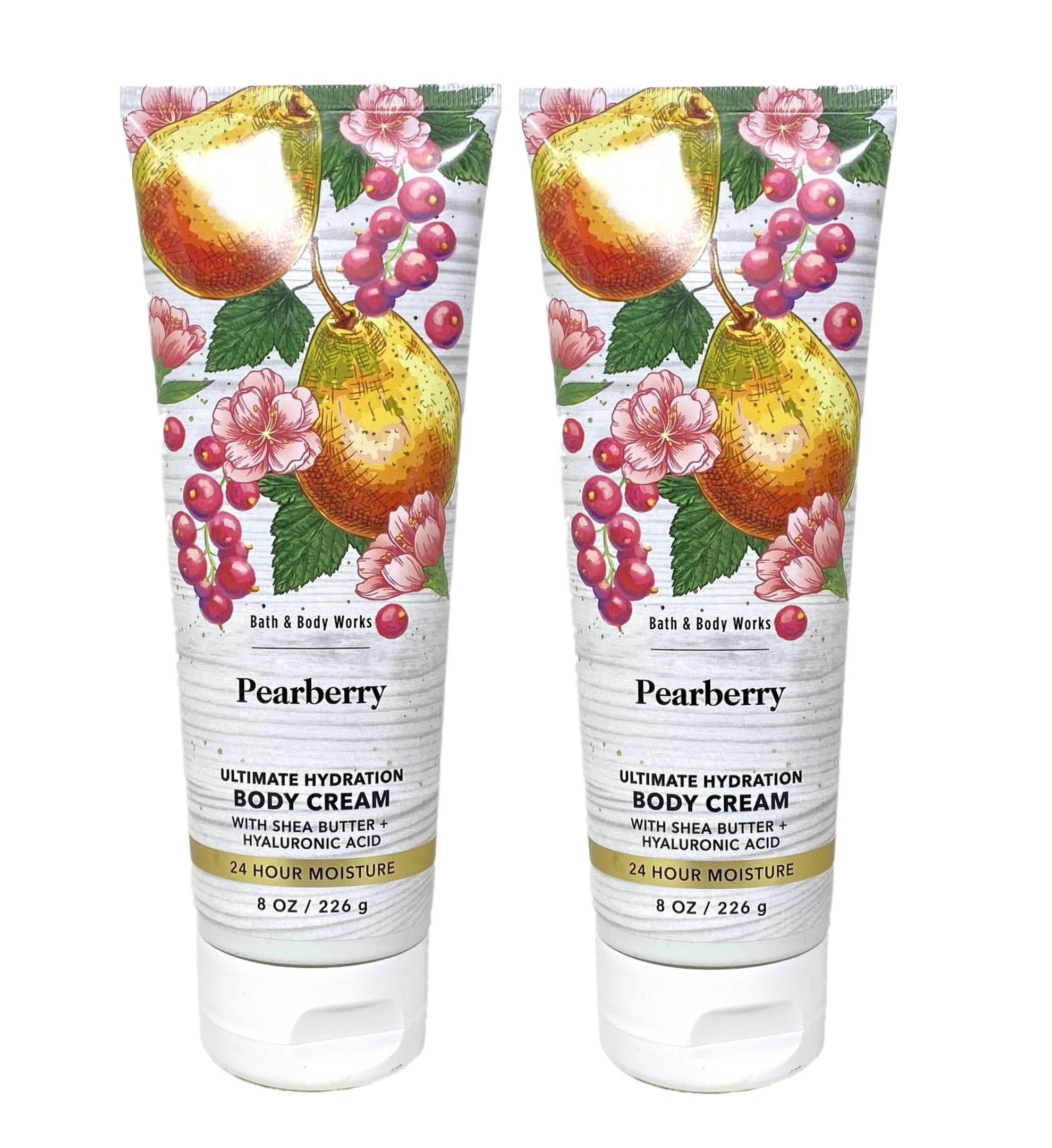 Pearberry Ultimate Hydration Body Cream 2-Pack Bundle - Full Size Moisturizing Lotion for Dry Skin - Perfect for Daily Use, Gift Sets & Spa Days