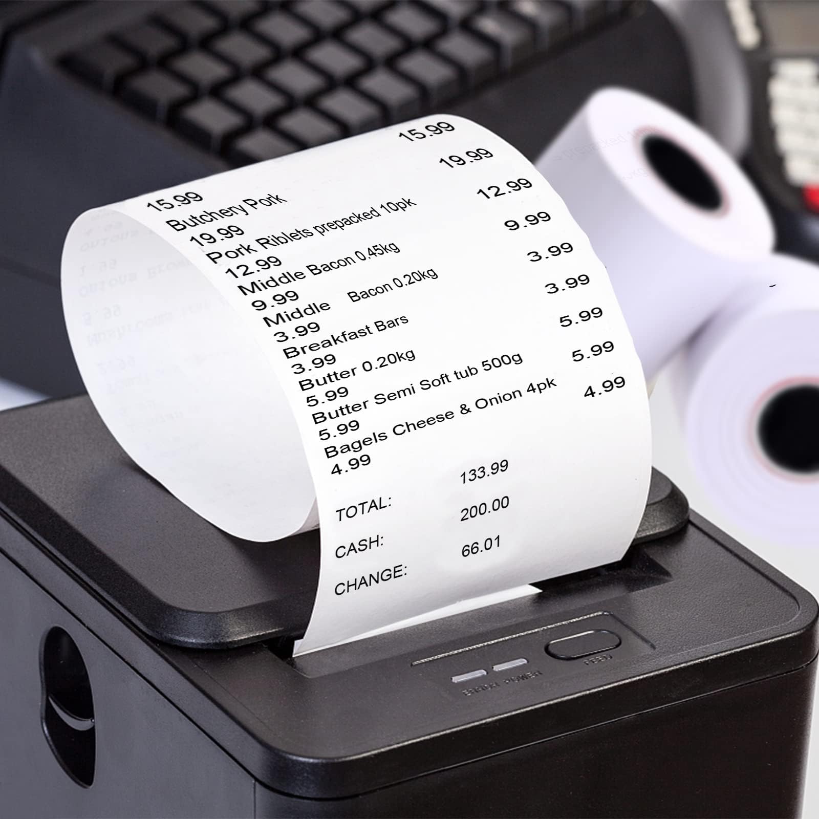 RyhamPaper 50 Rolls Thermal Receipt Paper - 2 1/4