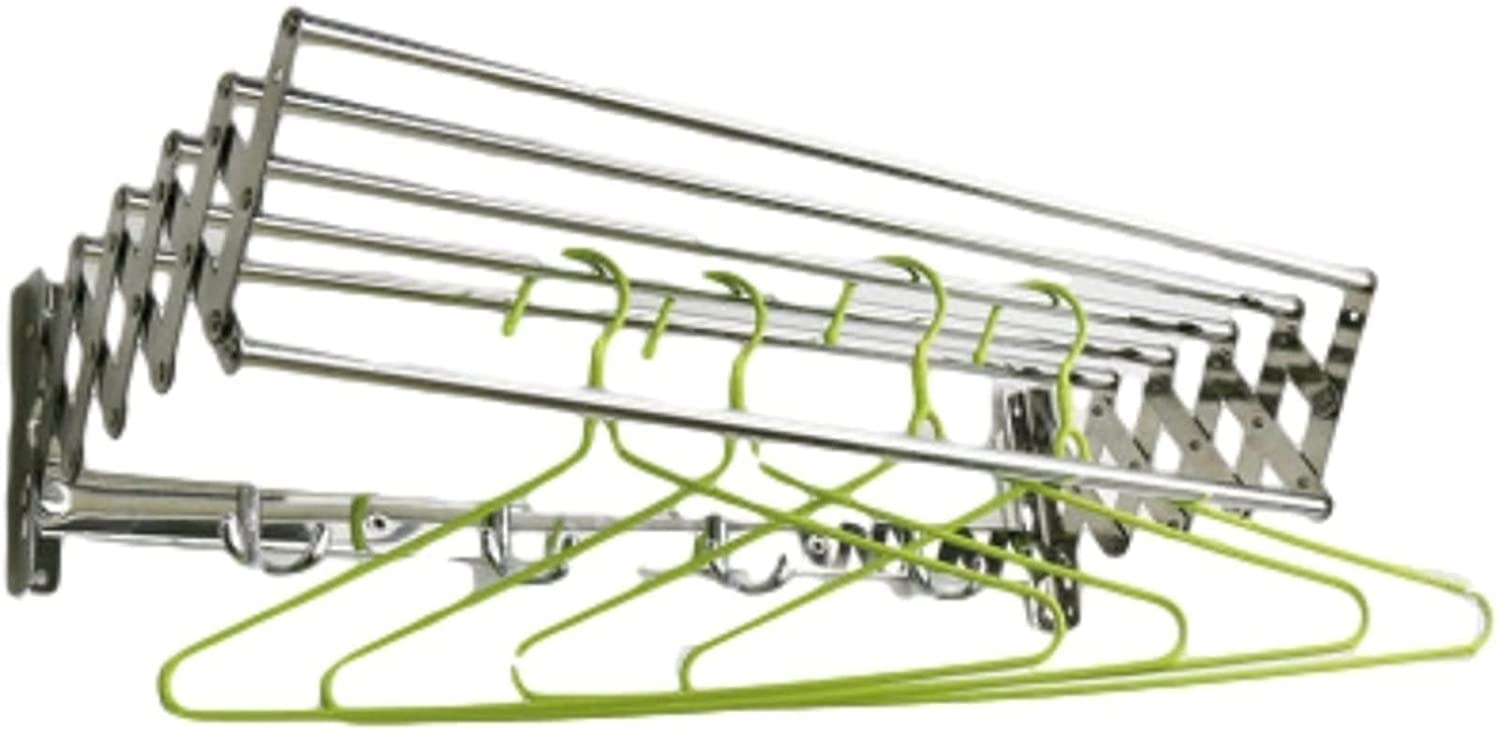 YEIRNTP Retractable Wall Mounted Clothes Rack - Foldable Towel Hanger & Drying Rack for Home Storage (70cm) - Perfect for Small Spaces, Laundry Rooms & Bathroom Organization