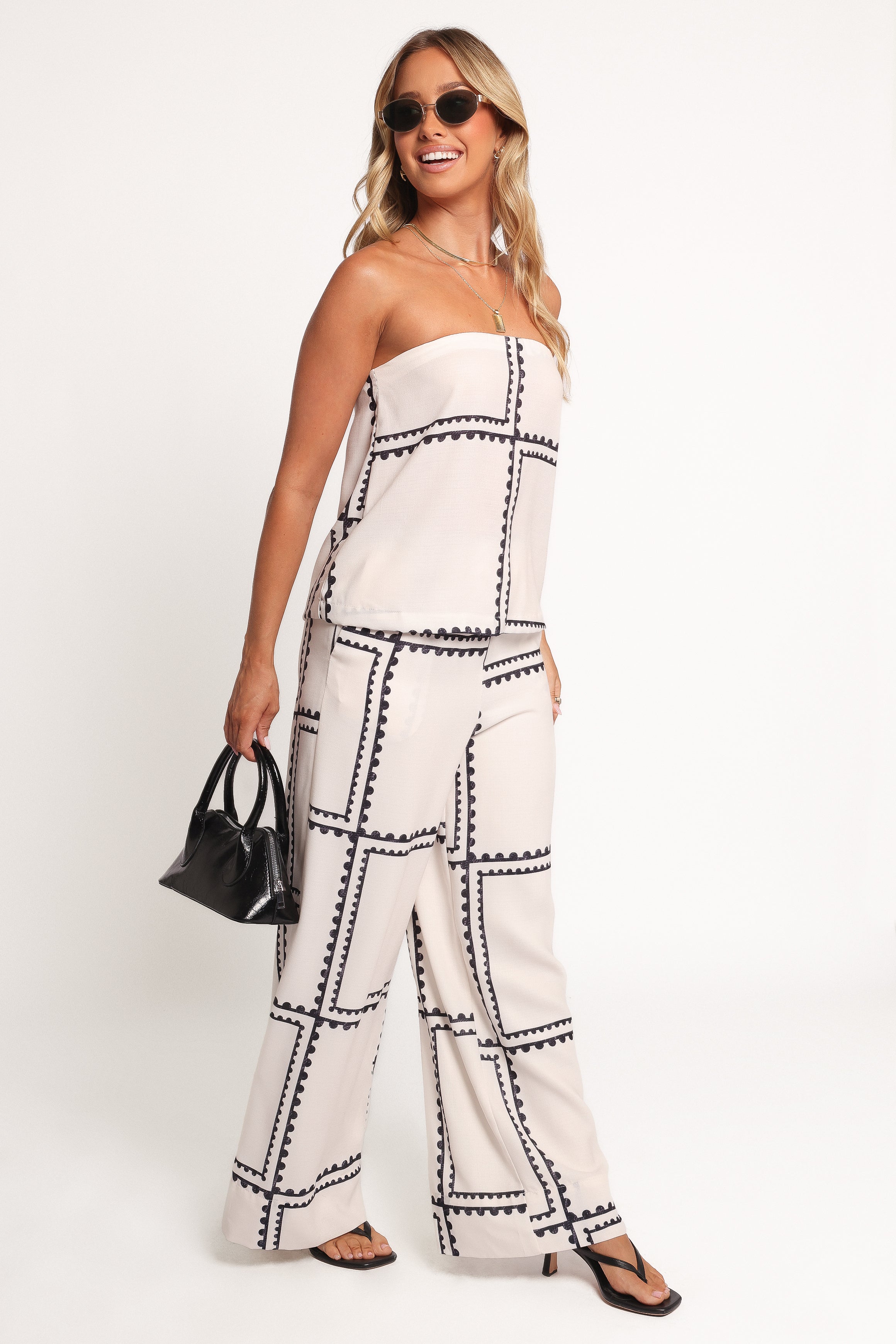 Ezra Women's Casual Pant Set - Soft & Comfortable White Lounge Wear for Home, Travel & Relaxation