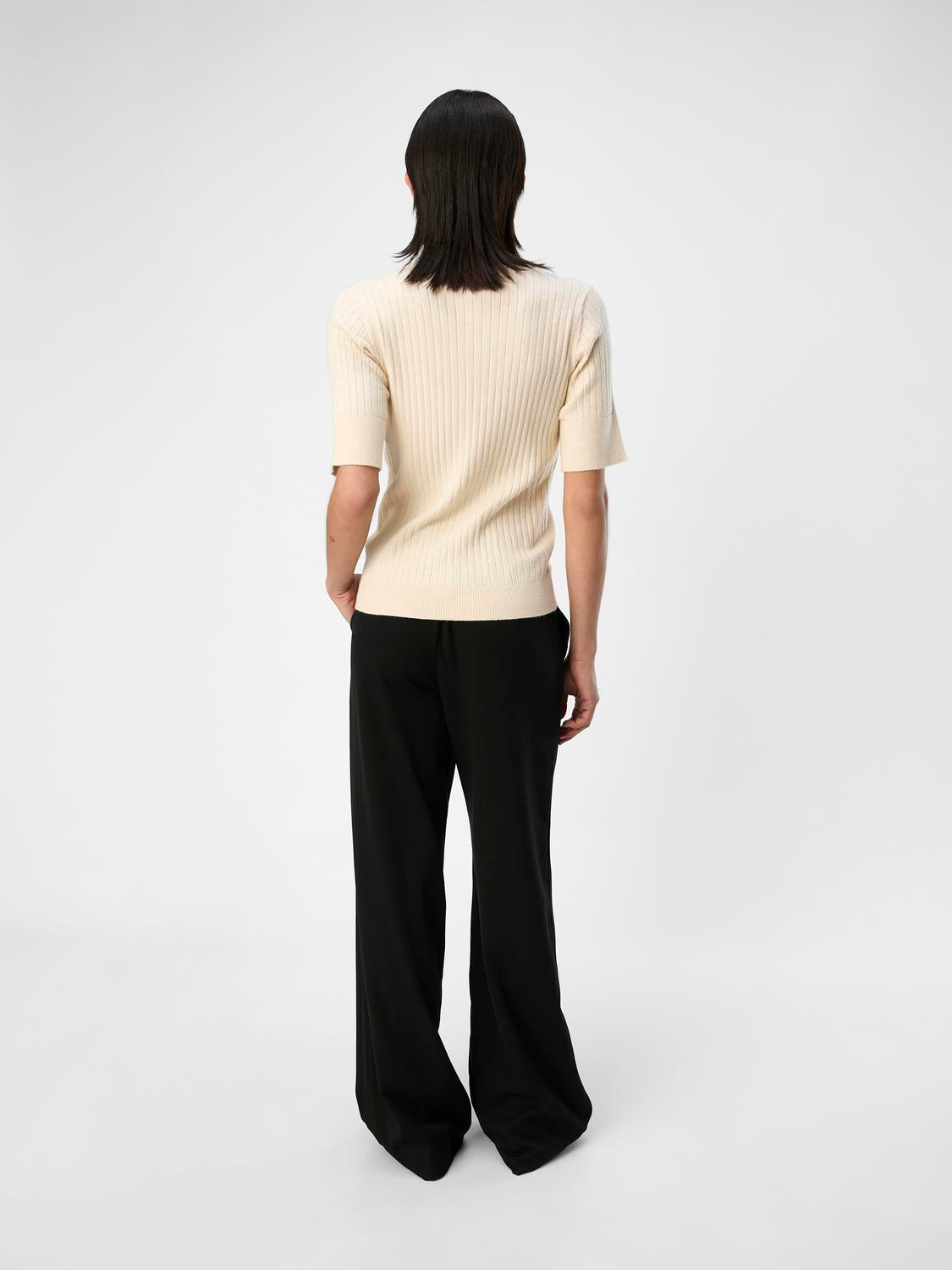 Noelle 2/4 Sleeve Cardigan for Women - Soft Knit Open Front Sweater in Sandshell Beige - Perfect for Office, Date Night & Fall Layering