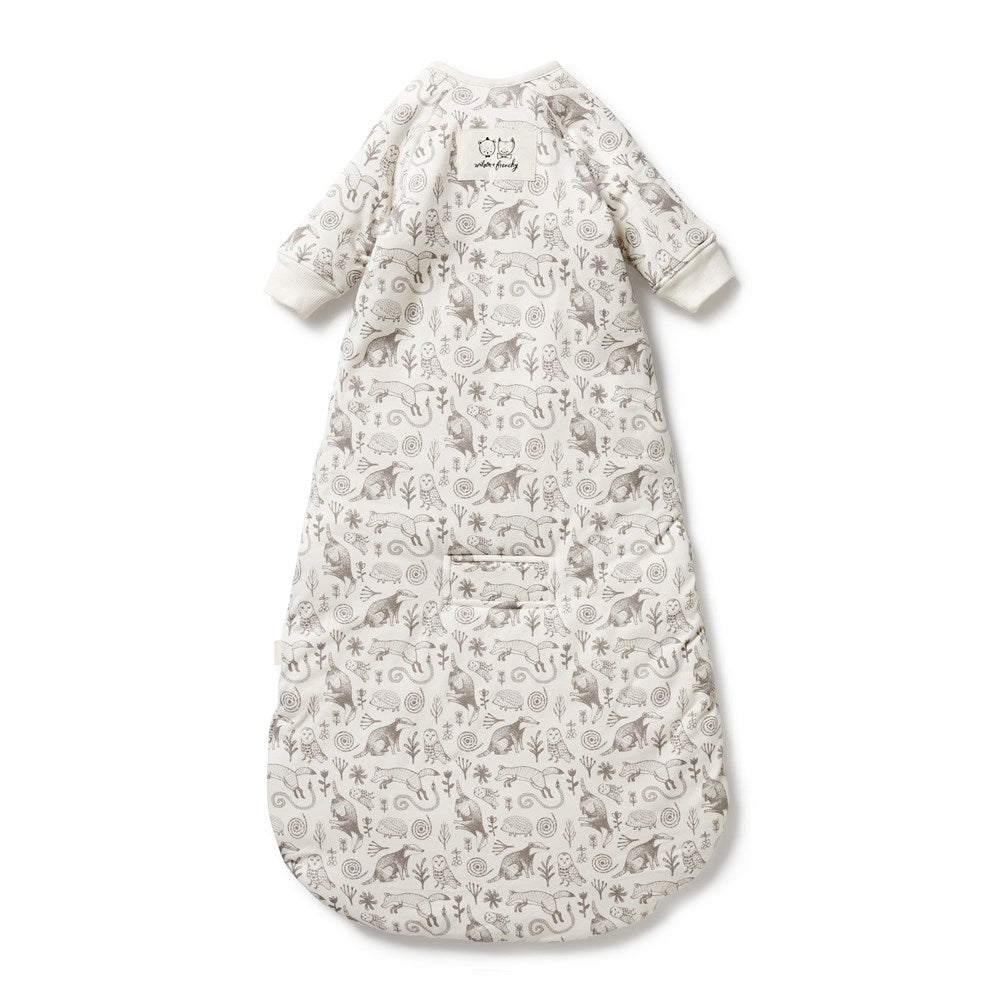 Organic Cotton Long Sleeve Sleeping Bag for Babies - 3.5 TOG Warm & Breathable - Perfect for Nursery, Travel & Outdoor Adventures