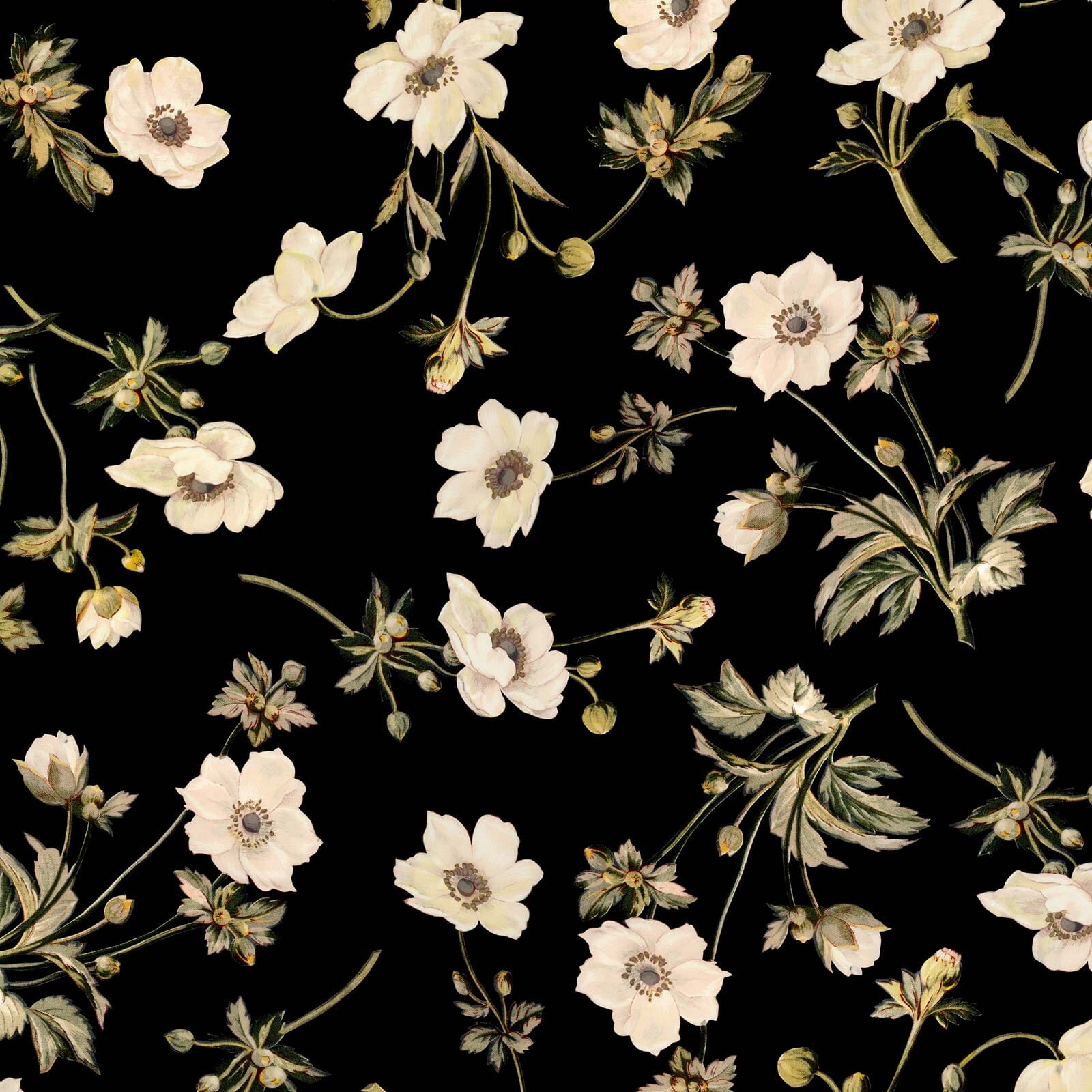 POPPIUM Premium Ebony Peel and Stick Wallpaper Sample - Perfect for Bedroom, Living Room, and Home Office Decor