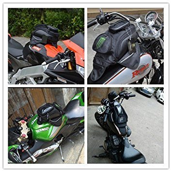 **Waterproof Magnetic Motorcycle Tank Bag with Clear GPS/Phone Window - Compatible with Yamaha FJR 1300 (2003) - Perfect for Long Rides & Adventure Touring**