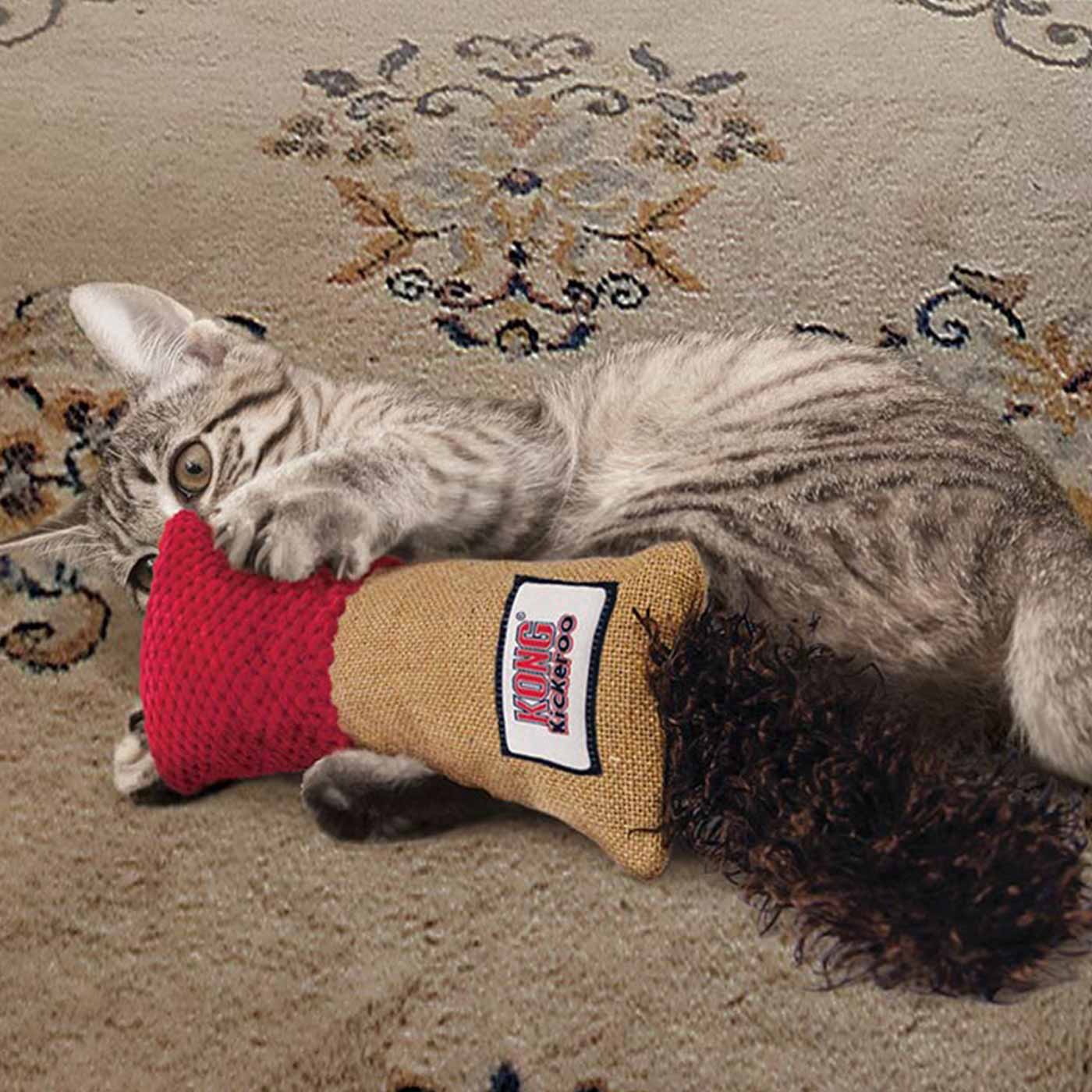 KONG Assorted Kickeroo Cuddler - Durable Cat Toy for Play & Comfort - Perfect for Kittens & Adult Cats - Interactive Play & Stress Relief for Indoor Pets
