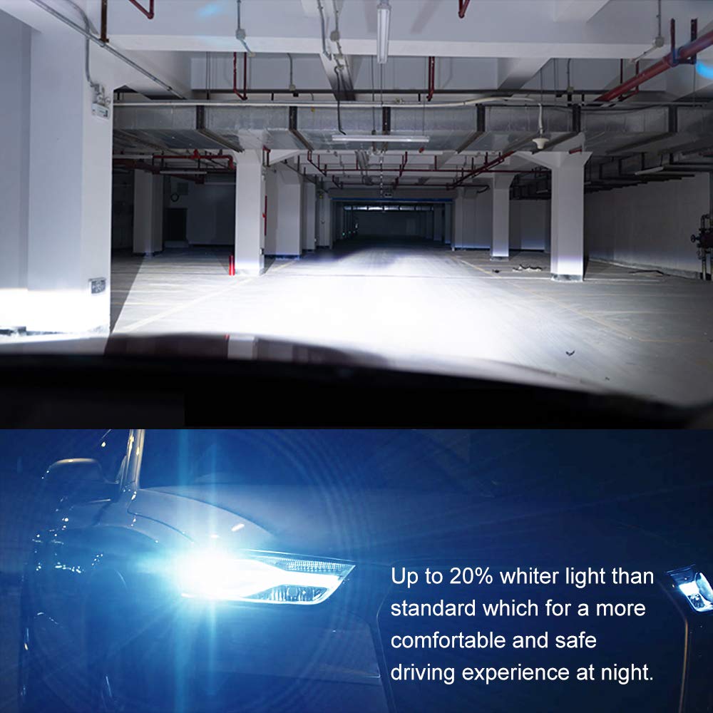 OPP ULITE D2S Bulbs 35W Xenon White - Plug & Play HID Replacement Bulbs 12V 5500K for Car Headlights (2-Pack, Metal Base, D2S) | Perfect for Night Driving & Automotive Lighting Upgrades