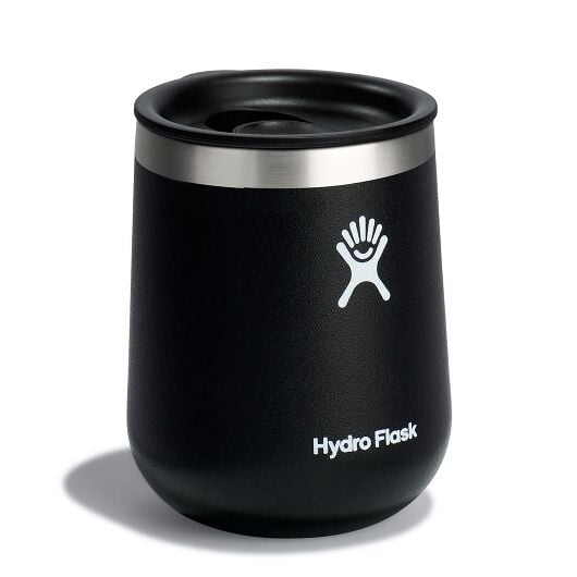 10 oz Wine Tumbler with Lid and Straw - Insulated Stainless Steel Cup for Chilled White Wine, Cocktails & Iced Coffee - Perfect for Home, Office, Travel & Outdoor Picnics