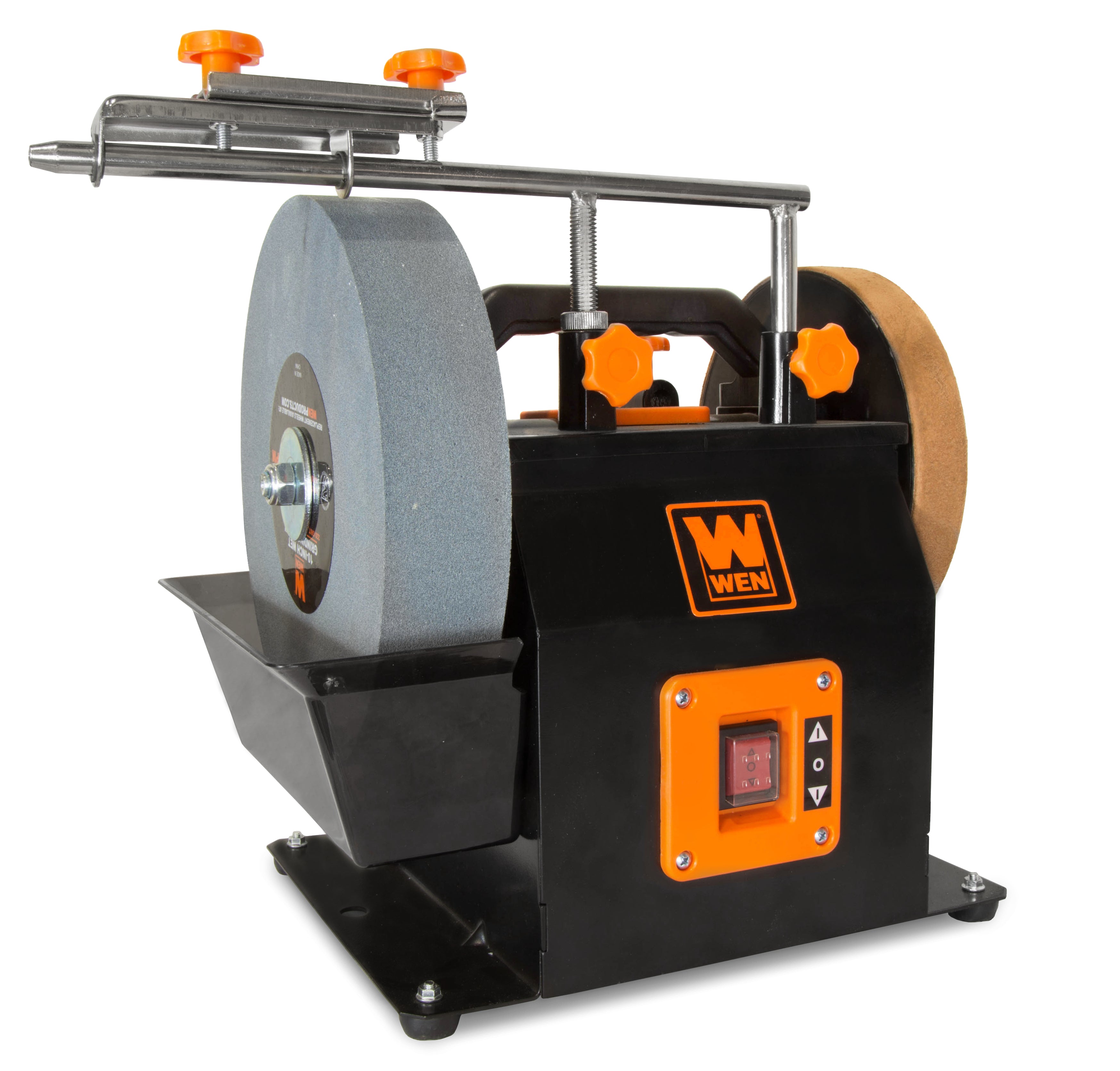 WEN BG4270T 10-Inch Two-Direction Water Cooled Wet/Dry Sharpening System - Professional Knife & Tool Sharpener for Kitchen, Workshop & Outdoor Use