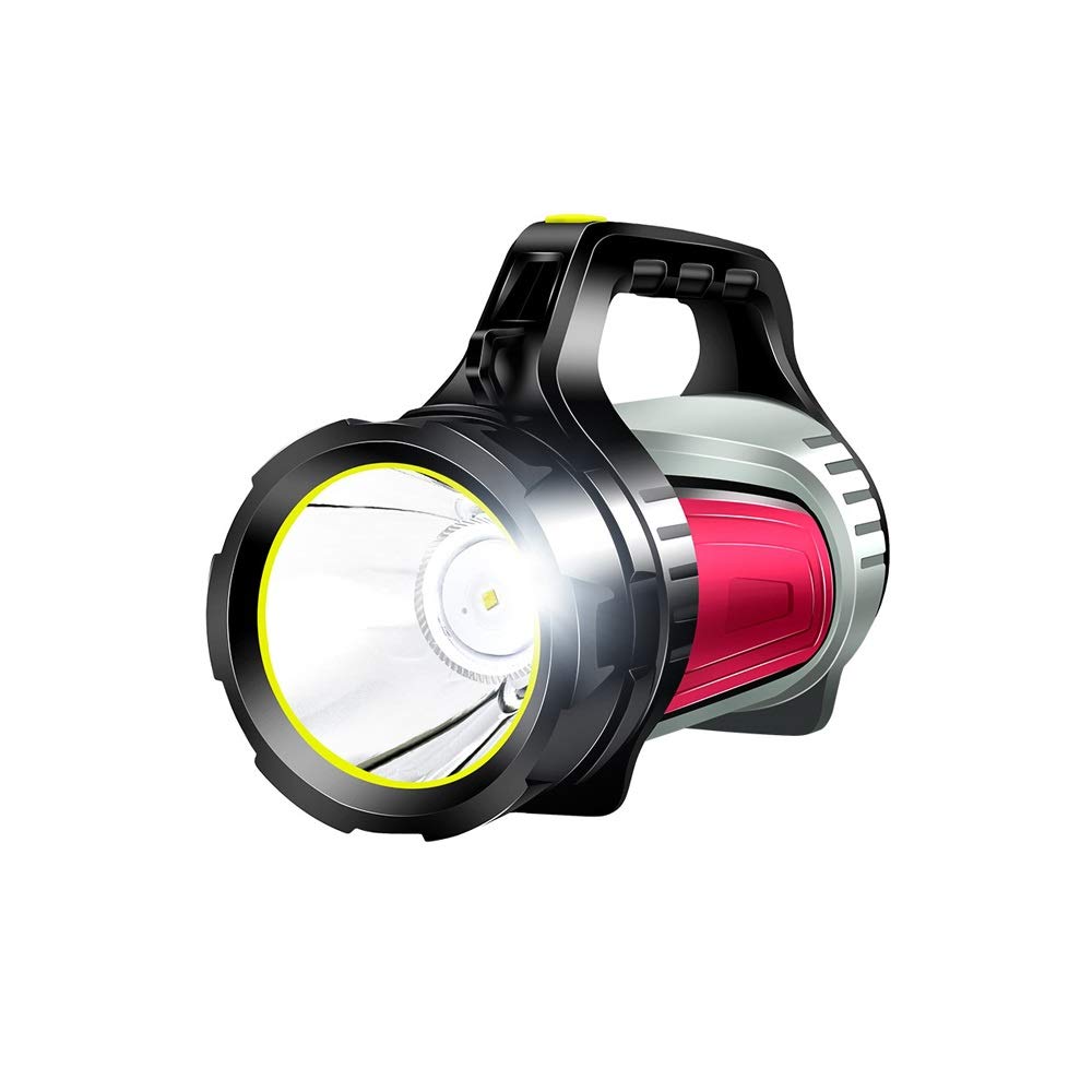 IOLMNG Rechargeable LED Flashlight - 1000 Lumens Handheld Spotlight, USB Portable Searchlight, Waterproof Spot Lamp for Camping, Hiking, Emergency & Outdoor Adventures