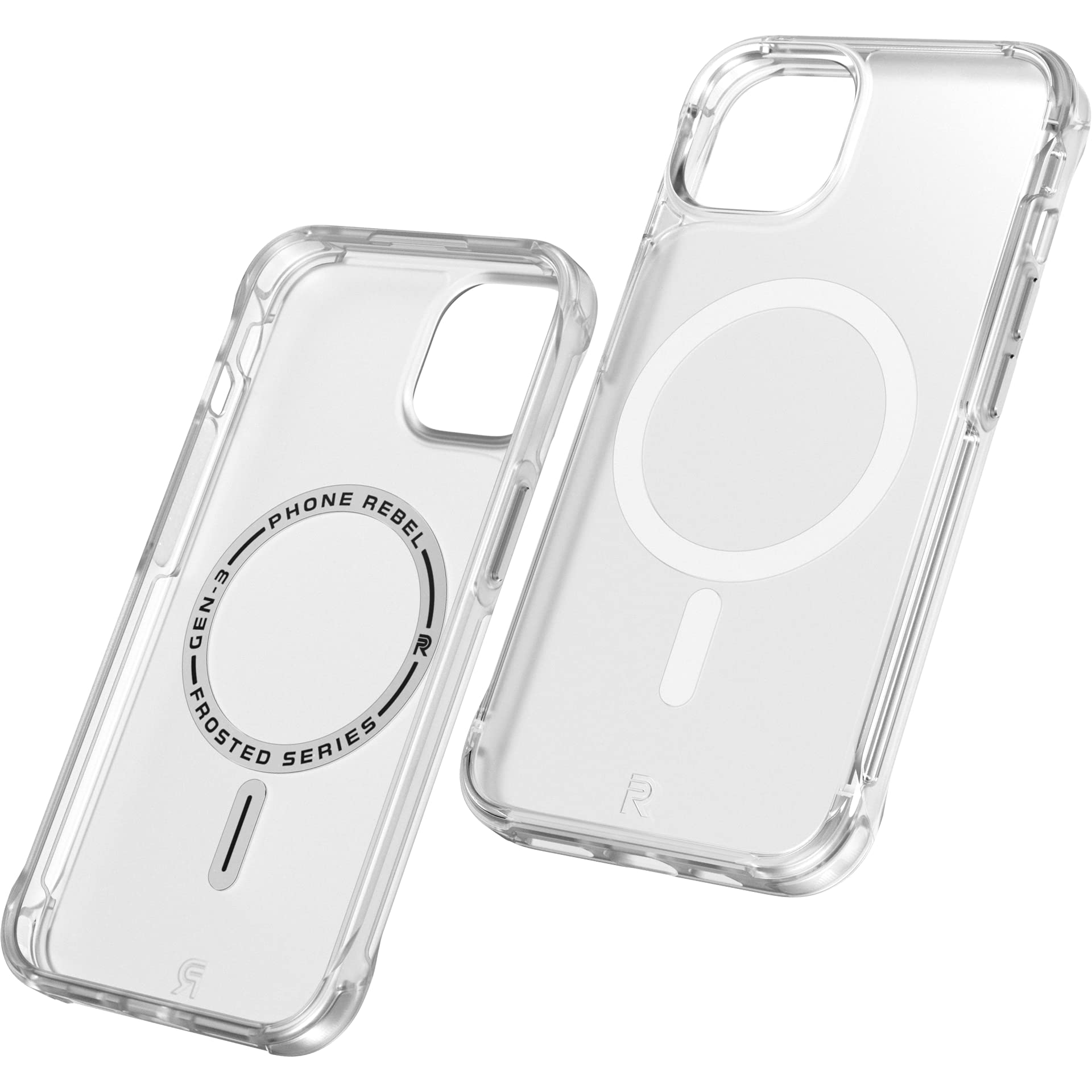 REBEL Clear iPhone 13 Case [Frosted Series Gen-3] - MagSafe Compatible Protective Cover with Translucent Matte Finish, Shockproof Bumpers & Metal Buttons | Slim Fit Grip for 6.1 Inch iPhone 13 (2021 Model) | Perfect for Everyday Protection & Wireless Charging