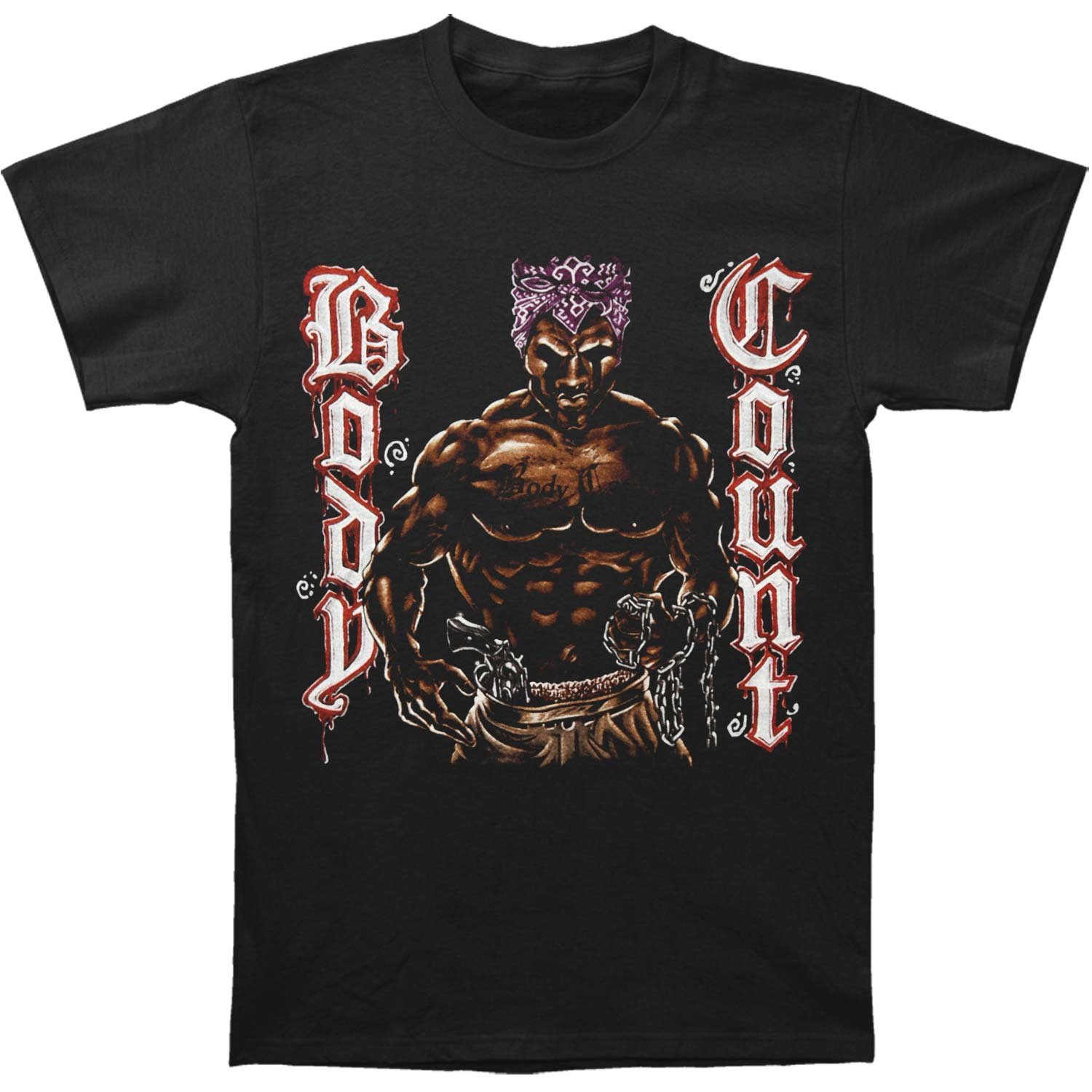 Body Count Men's Slaughter Graphic T-Shirt - Black Cotton Tee for Metal Fans & Concert Goers | Perfect for Mosh Pits, Rock Shows & Everyday Wear
