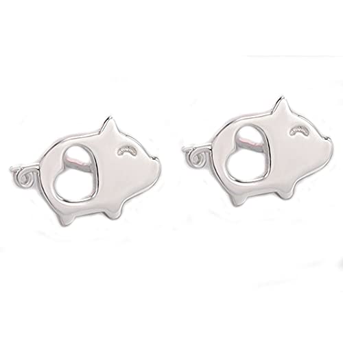 925 Sterling Silver Pig Stud Earrings for Women & Girls - Hypoallergenic Tiny Animal Jewelry - Perfect Birthday Gift for Teens & Pig Lovers - Great for Everyday Wear, Parties & Special Occasions