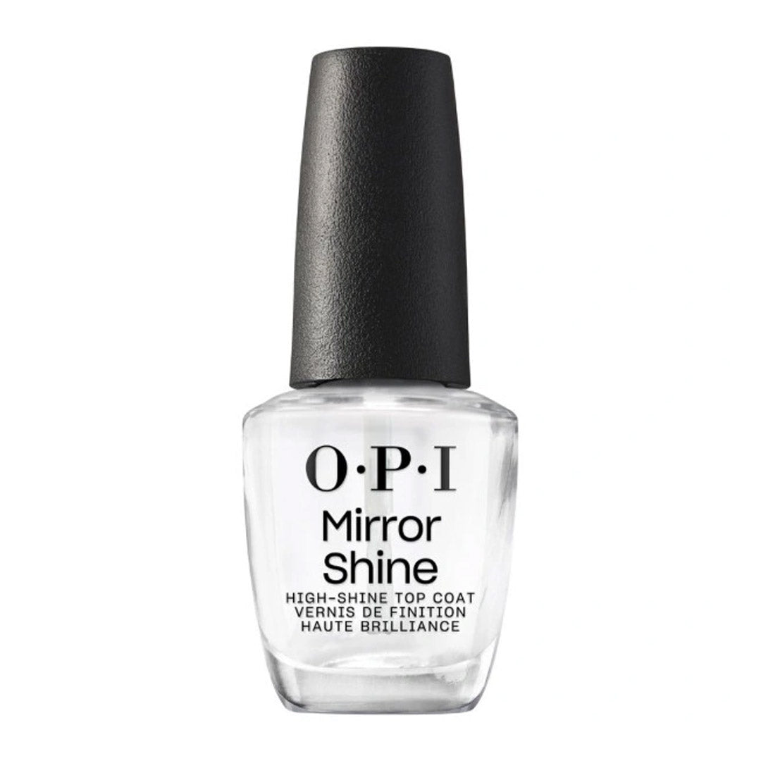 OPI Mirror Shine Top Coat 15ml - High Gloss Nail Polish Sealer & Protectant for Long-Lasting Shine | Perfect for Manicures, Pedicures & Nail Art | Salon Quality Finish for Home & Professional Use
