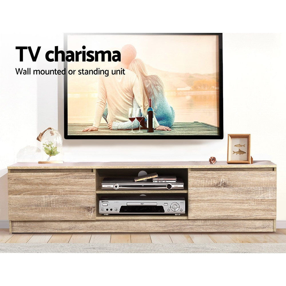 160CM TV Stand Entertainment Center with Storage - Modern Wooden TV Cabinet for Living Room, Bedroom & Home Theater Setup