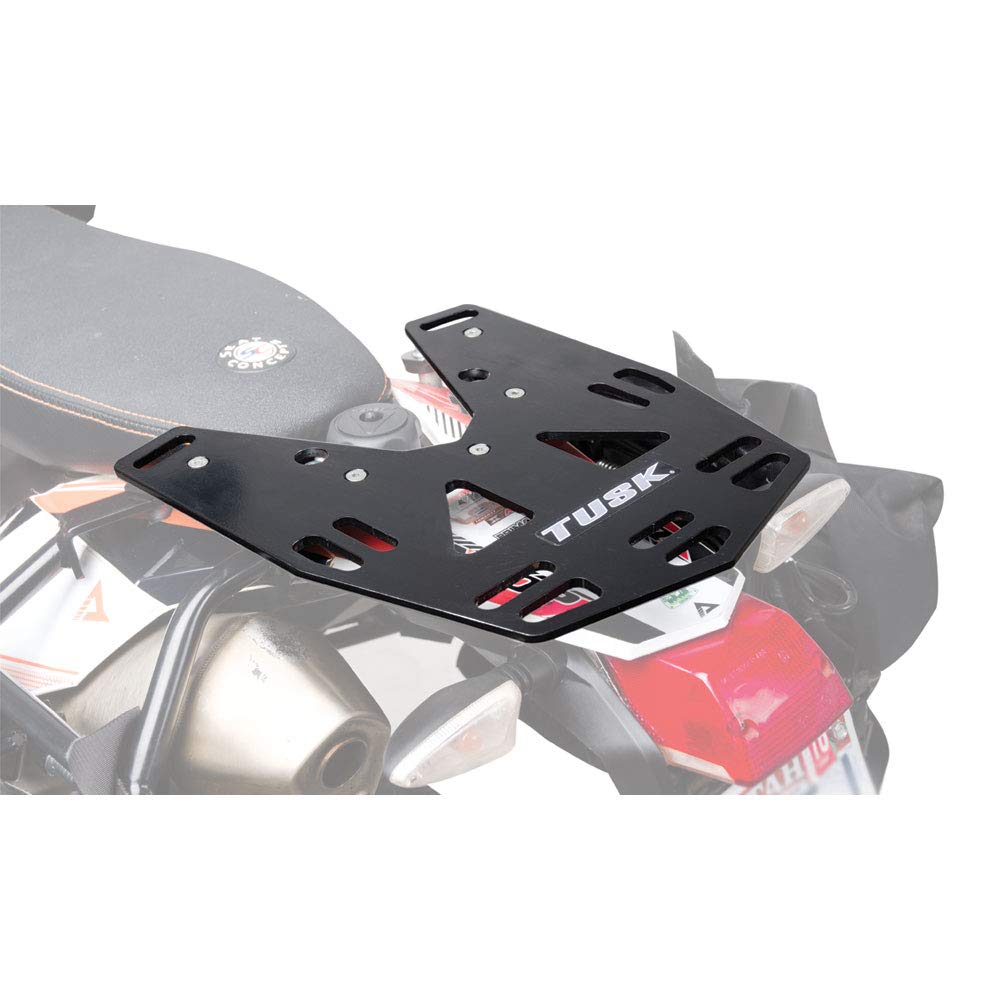 Tusk Top Rack - Premium Motorcycle Luggage Rack for Adventure & Touring Bikes | Heavy-Duty Aluminum Carrier for Travel Gear & Storage | Perfect for Long-Distance Rides & Outdoor Camping