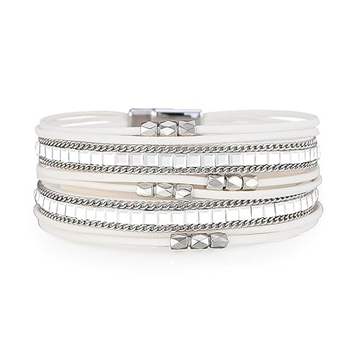 stackable bracelets for women(white)