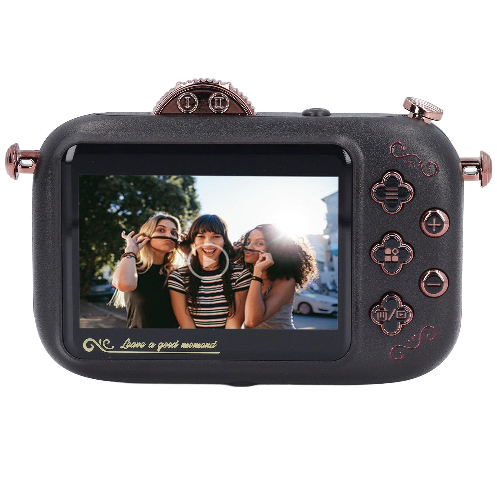 5K 96MP Digital Camera for Vlogging & Photography - 50x Zoom, LED Fill Light, Anti-Shake Vintage Camera with 3.5