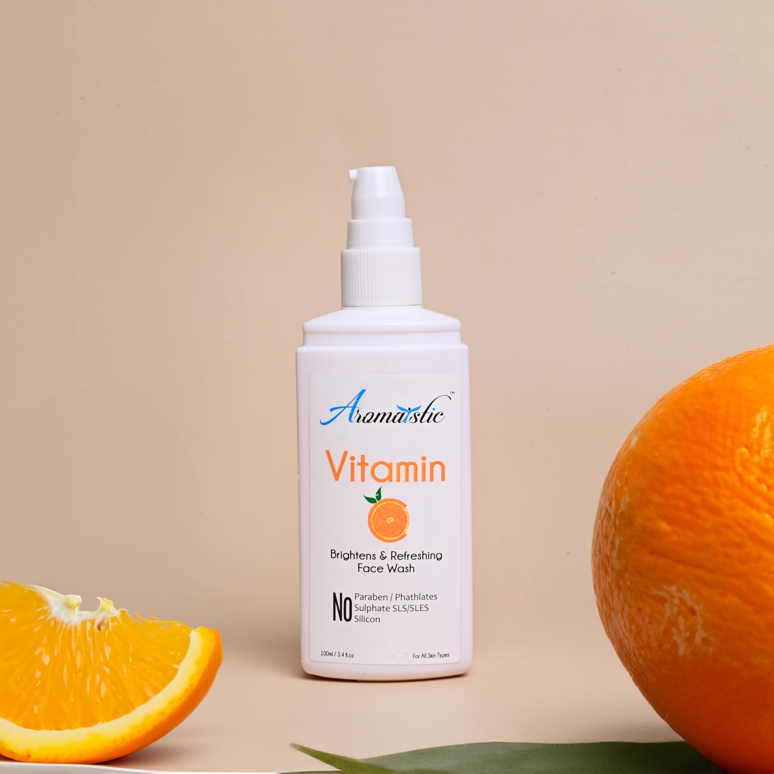 Vitamin C & Niacinamide Face Wash for Men & Women - Brightening, Acne Removal, Anti-Aging & Wrinkle Control - Paraben & Sulfate Free Cleanser for Dry Skin - Perfect for Daily Skincare Routine & Glowing Complexion