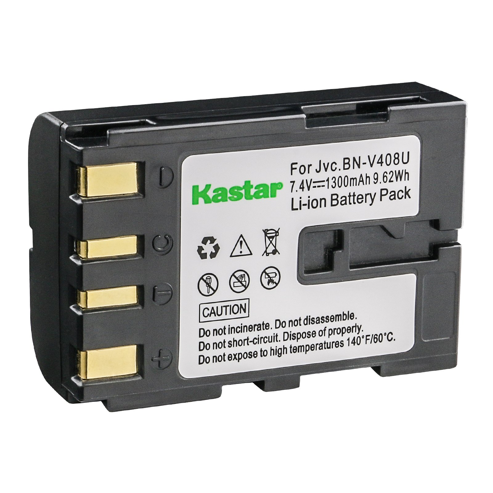 Kastar Replacement Battery Pack for JVC BN-V408, BN-V408U, BN-V416, BN-V416U & JVC GR-D30, GR-D70, GR-D90, GR-DVL120U, GR-DVL720U, GR-DVL505U, GR-DVL520U, GR-DVL915U, GR-DVL920U MiniDV Camcorders - Long-Lasting Power for Travel, Events & Home Videos