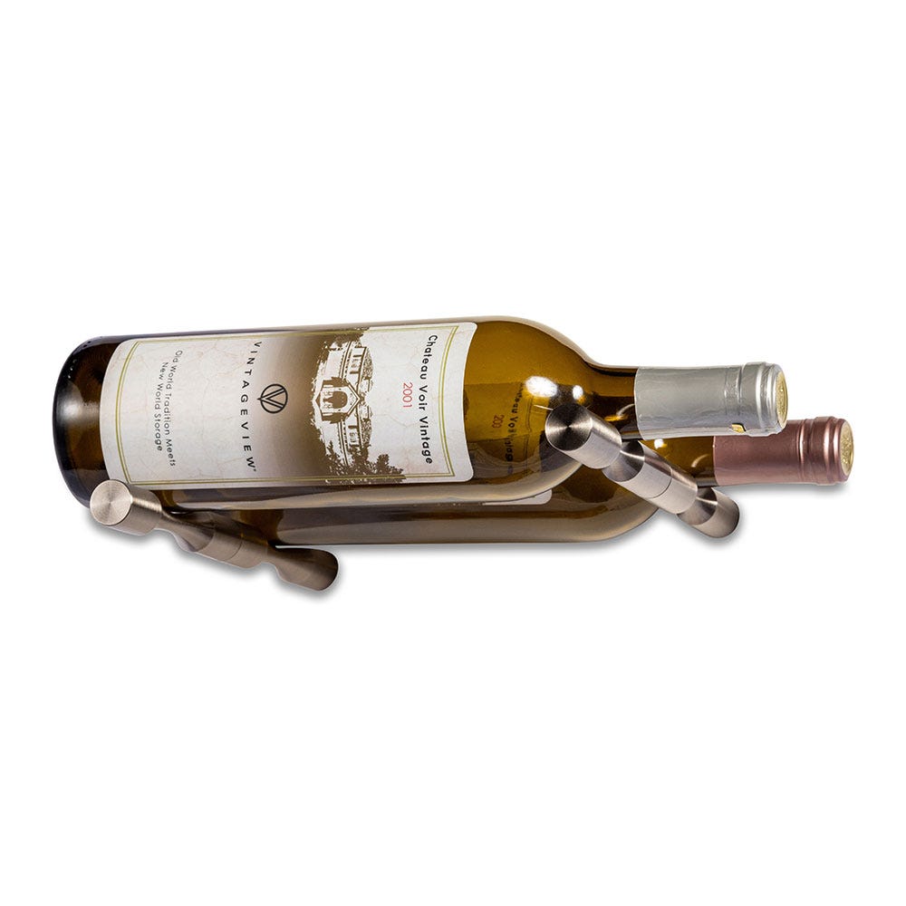 Premium Vino Pins 2 Bottle Wine Peg - Secure Wine Bottle Holder for Wall Mounting - Perfect for Kitchen, Bar, and Wine Cellar Organization