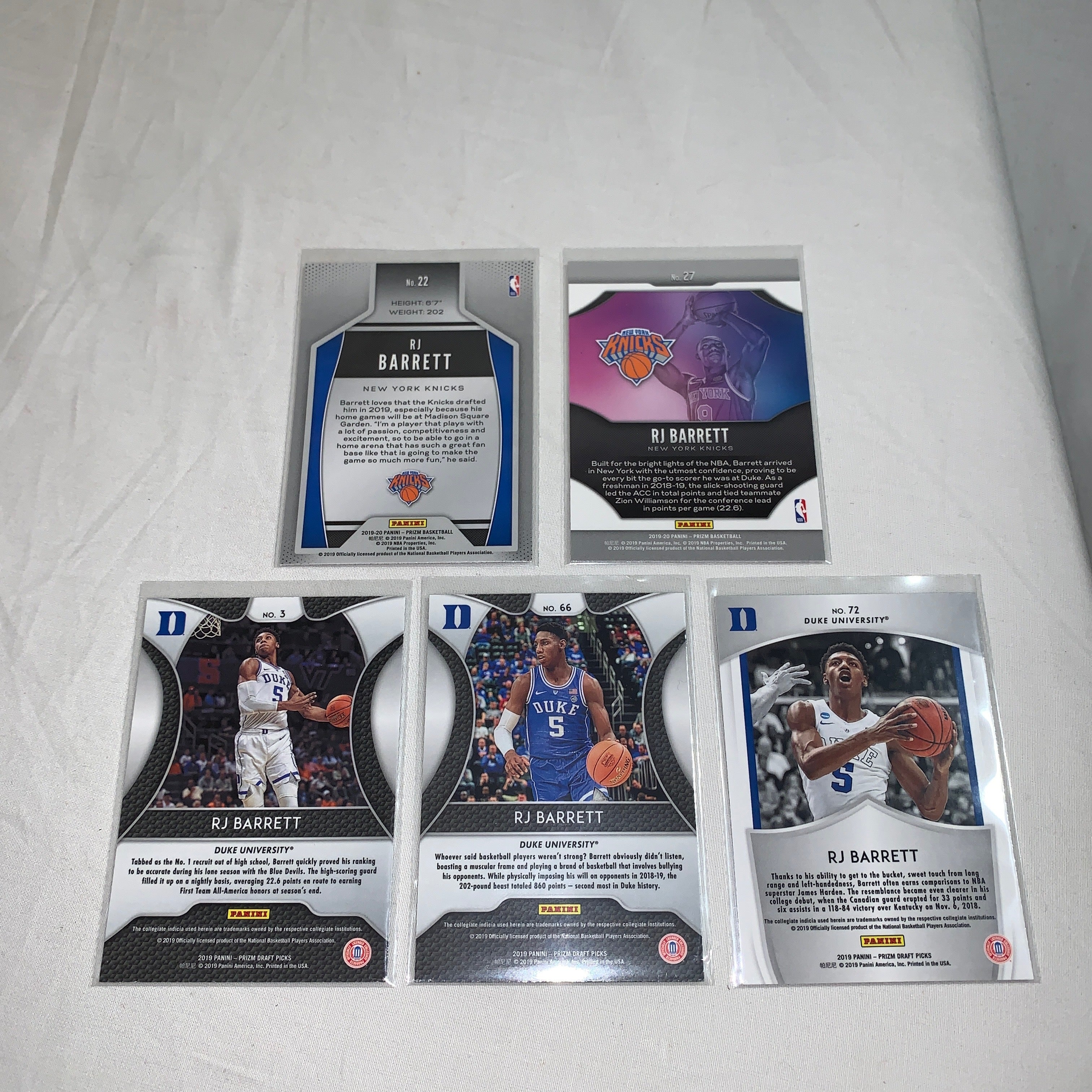 2019 RJ Barrett Rookie Card Collection - NBA Basketball Trading Cards for Collectors & Fans - Perfect for Sports Memorabilia Displays & Investment