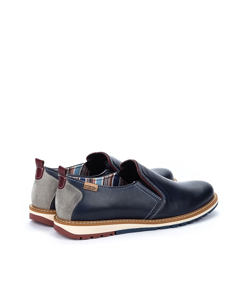 PIKOLINOS Men's Leather Loafers - Berna Style Comfortable Slip-On Shoes for Casual & Business Wear