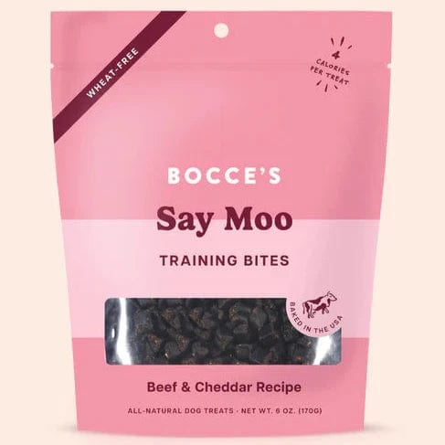Bocce's Say Moo Training Bites - Natural Dog Treats for Small & Large Breeds - Perfect for Obedience Training & Positive Reinforcement - High-Protein Snacks for Active Dogs