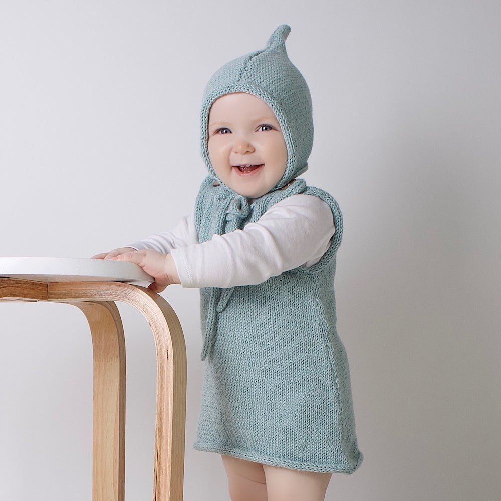 Baby Pinafore Dress Knitting Kit - DIY Crochet Dress Making Set for Newborns & Toddlers | Perfect for Baby Showers, Photo Shoots & Special Occasions