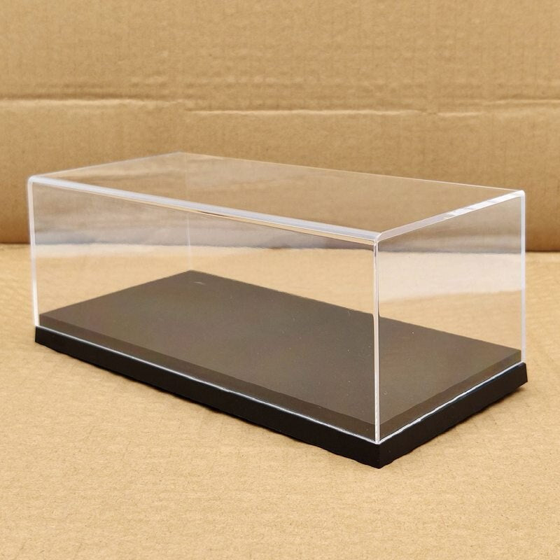 Acrylic Motorcycle Model Display Case - 20cm Transparent Dustproof Storage Box for Toy Cars & Collectibles | Perfect for Home Decor, Office Display, and Gift Giving