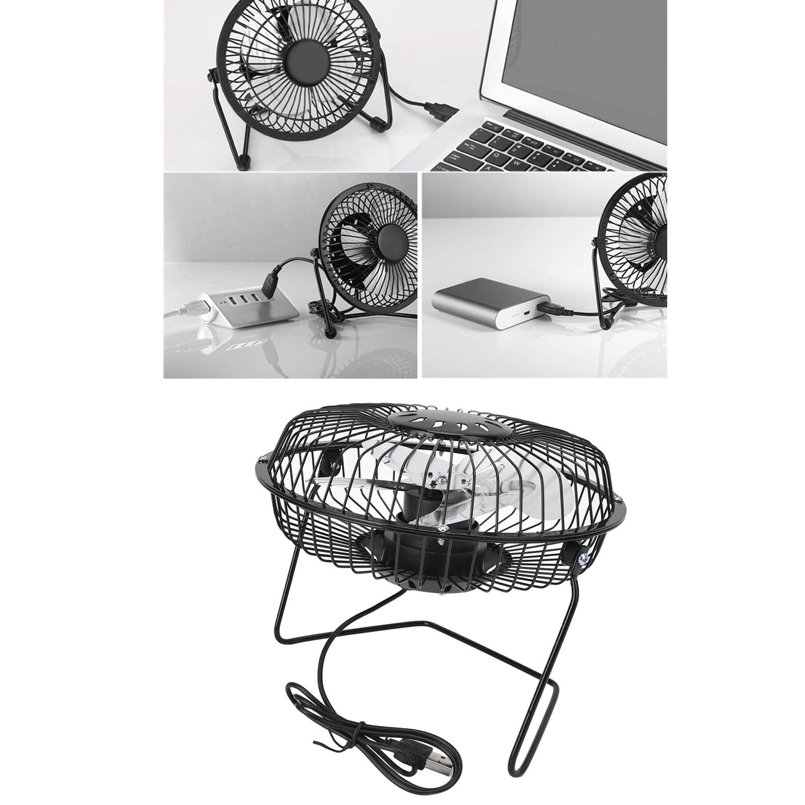 UBERSWEET® Heavy Duty Solar Panel Fan with USB Port - Durable & Easy to Operate for Car, Office, Camping, RV, and Outdoor Use