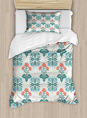 Seafoam Teal Dark Coral