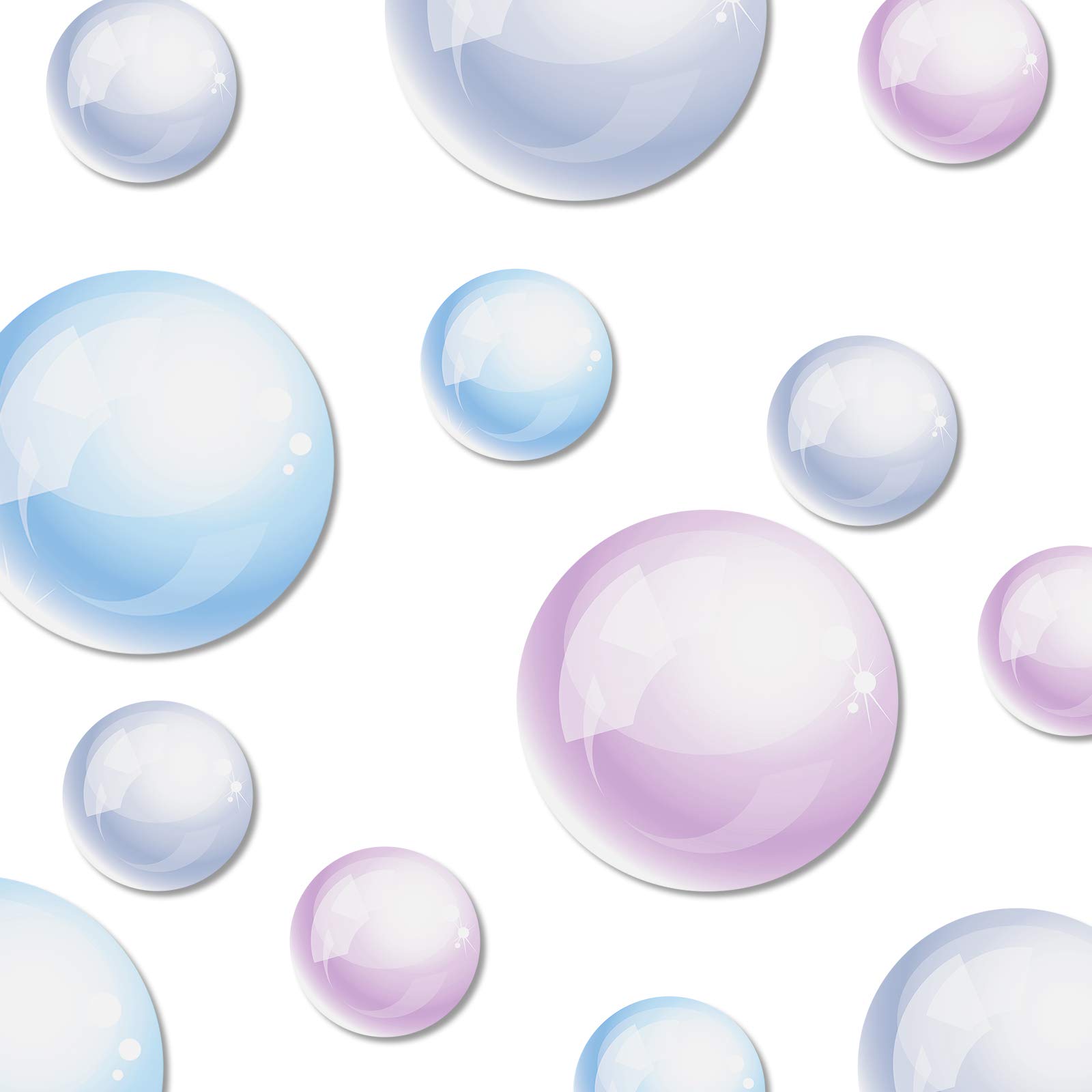Outus 30-Piece Bubble Wall Decals - Ocean Themed Mermaid Cutouts for Baby Shower Party Decor, Bathroom & Bedroom Wall Stickers - Perfect for Underwater Theme Parties, Nursery Decor, and Bubble Bath Backgrounds