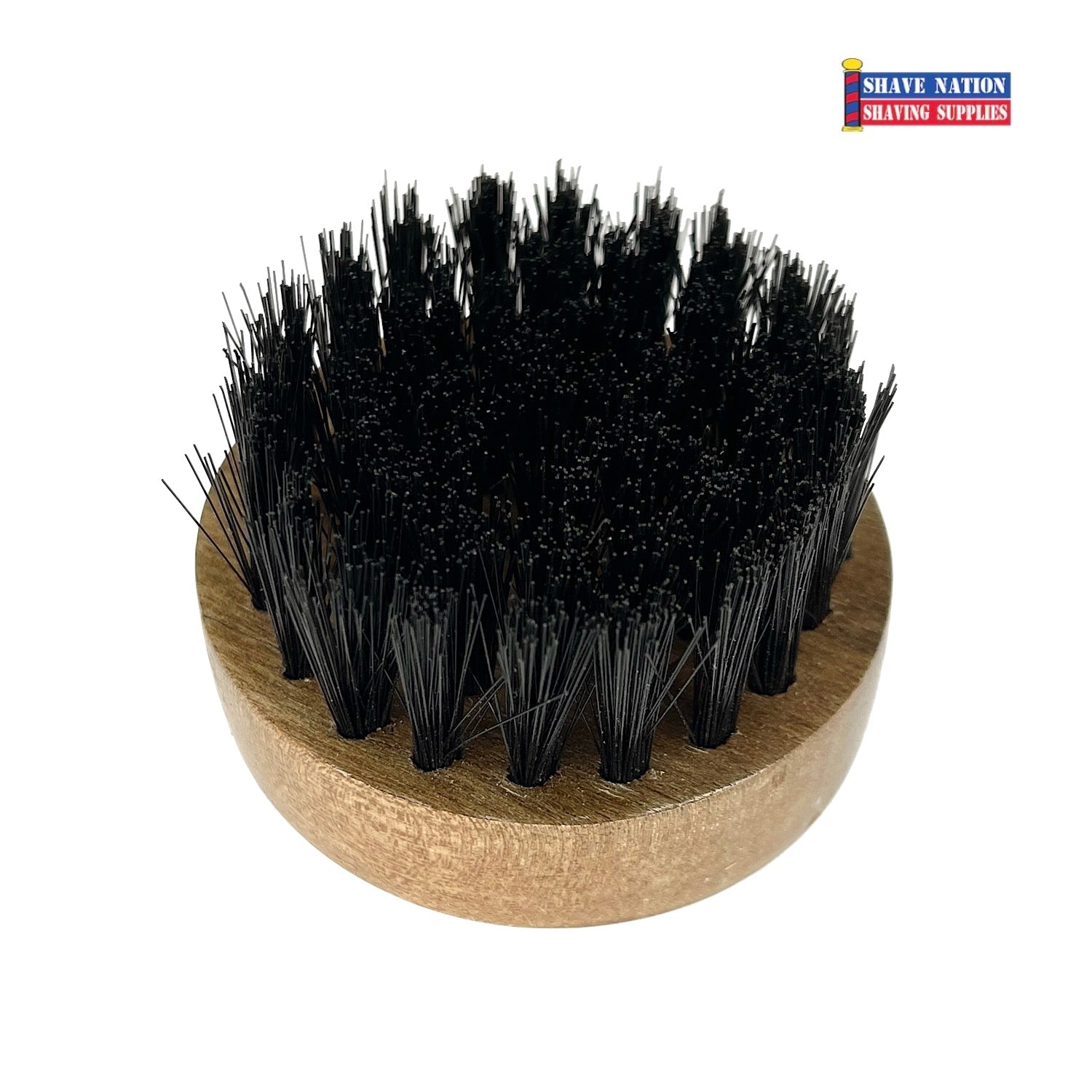 Premium Round Beard Brush for Men - Soft Boar Bristle for Grooming & Styling - Perfect for Daily Use, Travel & Salon Styling
