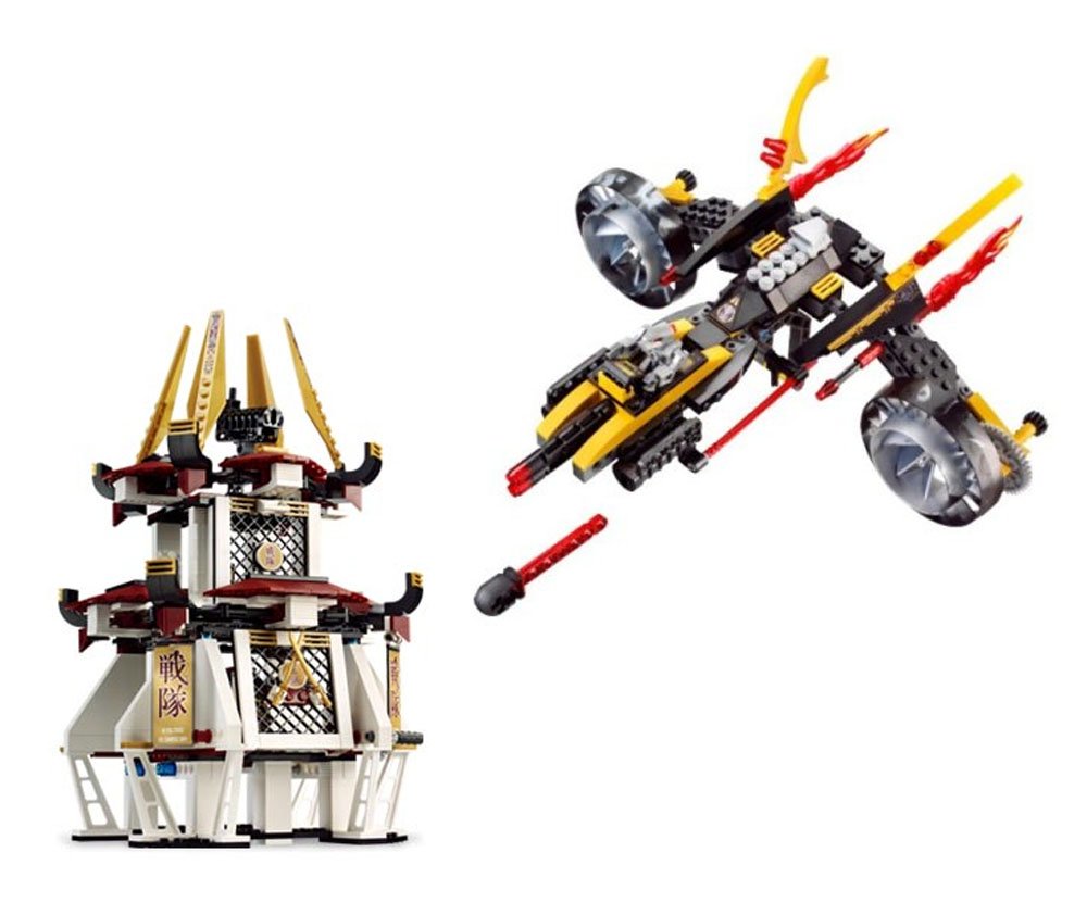 LEGO Exo-Force 8107 Golden Tower Battle Set with Sonic Raven & Missile Launcher - 2007 Limited Edition Collectible Building Kit with Movable Wings, Lowering Gate Mechanism - Perfect for Action Play, Display & LEGO Enthusiasts