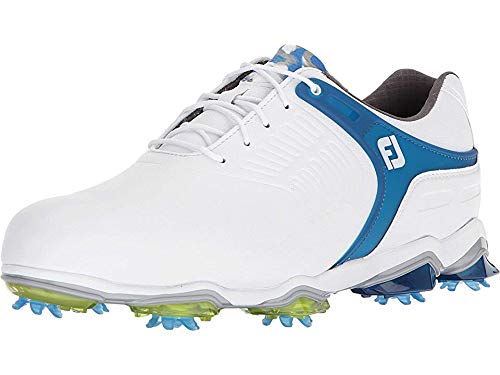 FootJoy Men's Tour-S Waterproof Spiked Golf Shoes - Comfortable & Durable Golf Footwear for Tournaments & Casual Play - Ideal for Wet Conditions & All-Day Wear on the Course