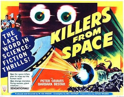 Killers from Space (1954) - Vintage Sci-Fi Movie Poster - Perfect for Home Theater Decor, Film Collectors & Retro Wall Art