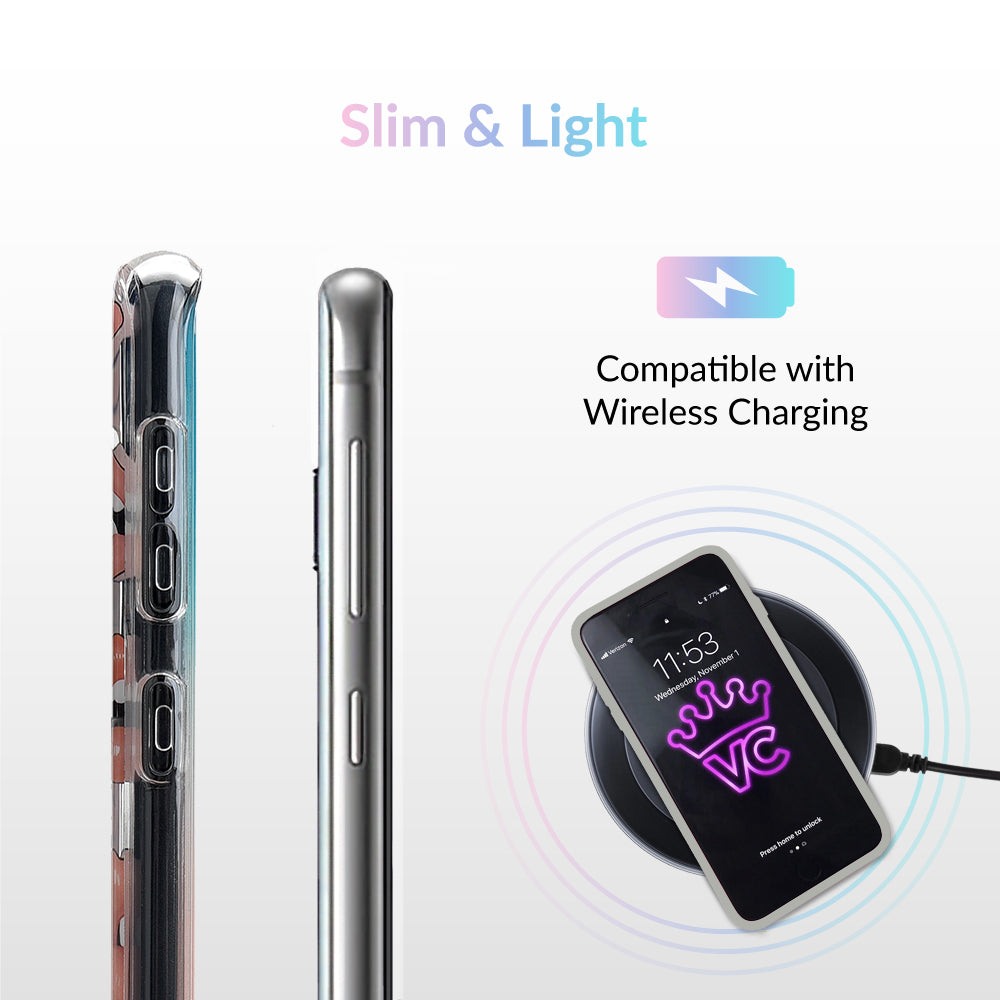 Samsung Galaxy Clear Phone Case - Slim Protective Cover for Nude Lips Design - Perfect for Everyday Use, Work & Travel