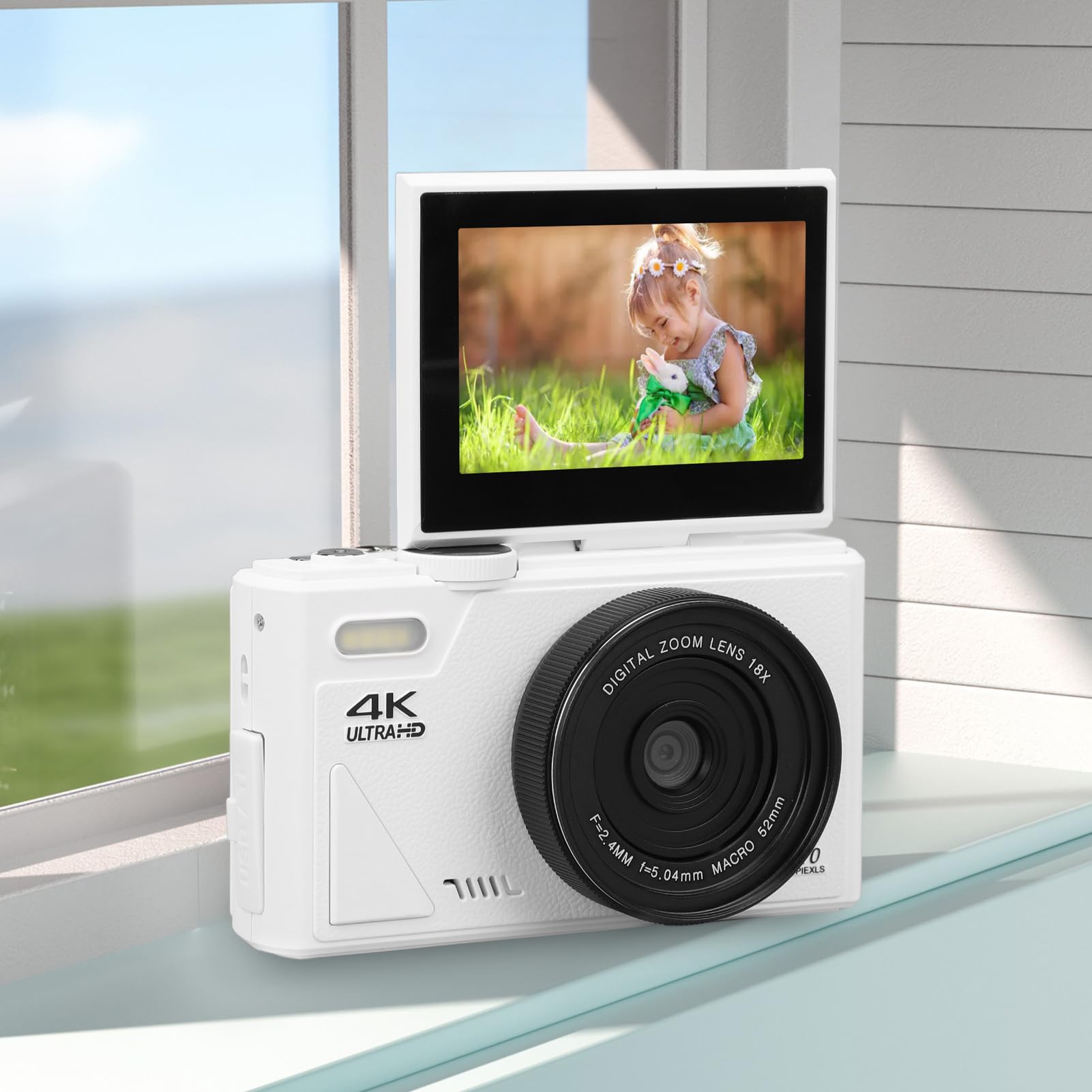 4K Digital Camera for Photography & Vlogging - 64MP Autofocus Camera with 3