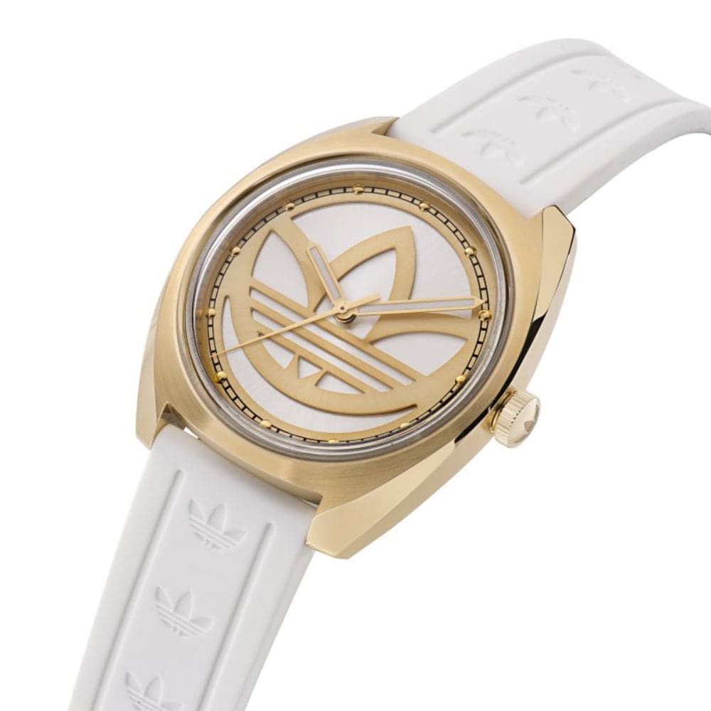 Adidas Edition One Unisex Watch - White Dial & Rubber Strap (AOFH23012) | Sporty & Casual Timepiece for Men & Women | Perfect for Gym, Running & Everyday Wear