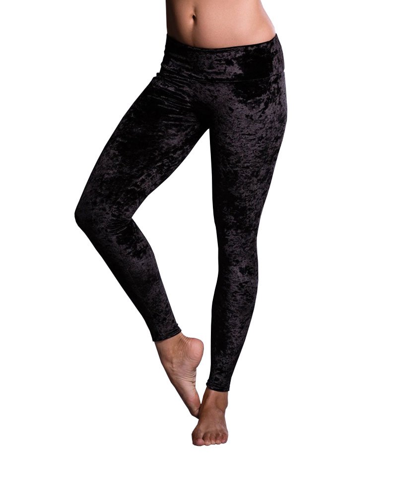 Onzie Hot Yoga Leggings for Women - 209 Black Velvet High Waist Workout Pants for Yoga, Pilates & Gym - Moisture Wicking & Stretchy Comfort