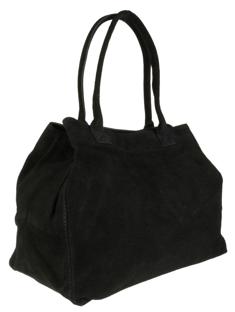 Stylish Women's Expandable Italian Suede Leather Shoulder Bag - Fashionable Handbag for Work, Travel & Everyday Use