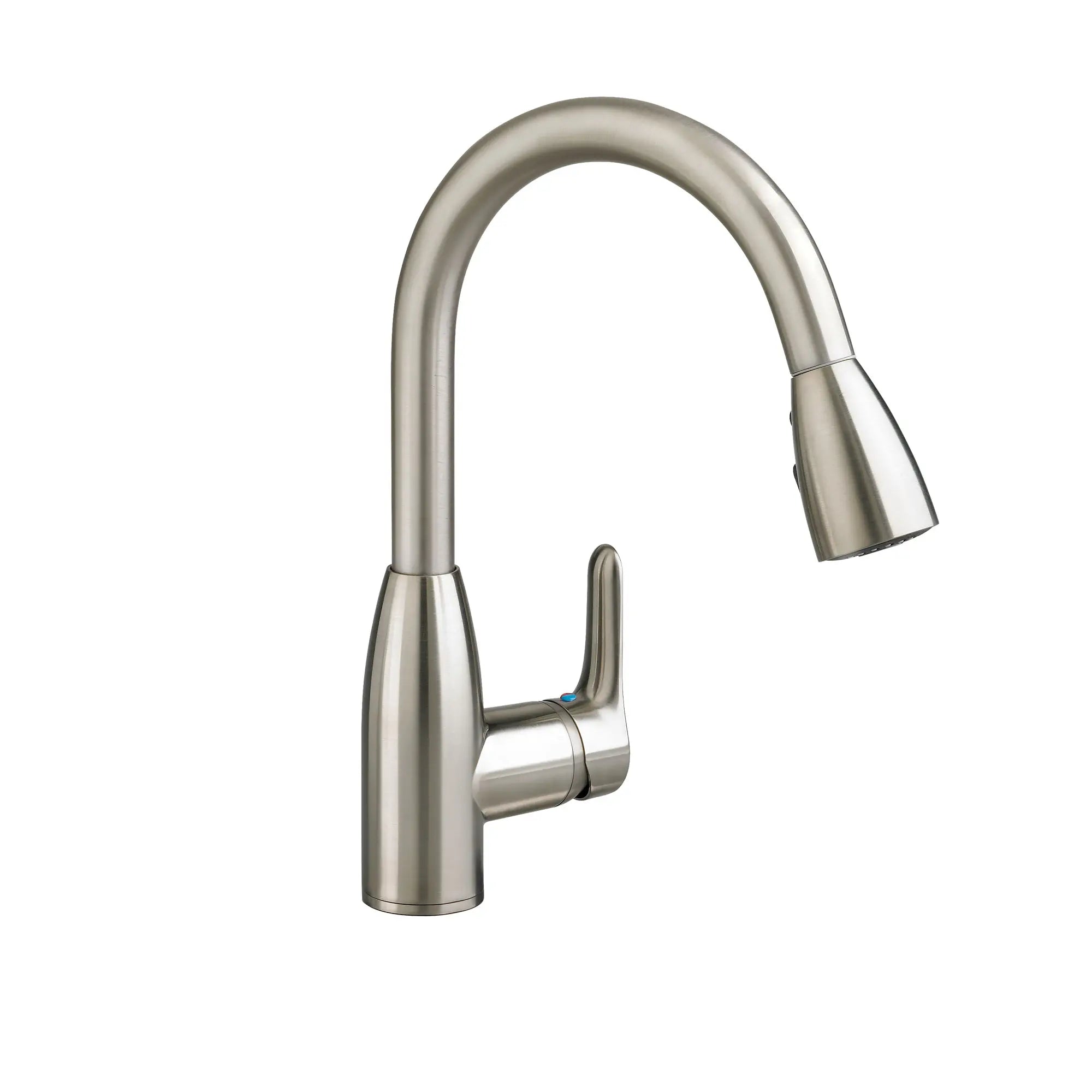 Colony® Soft Single Handle Pull Down Dual Spray Kitchen Faucet - 2.2 GPM/8.3 LPM High Arc Brushed Nickel - Perfect for Modern Kitchens & Easy Dishwashing