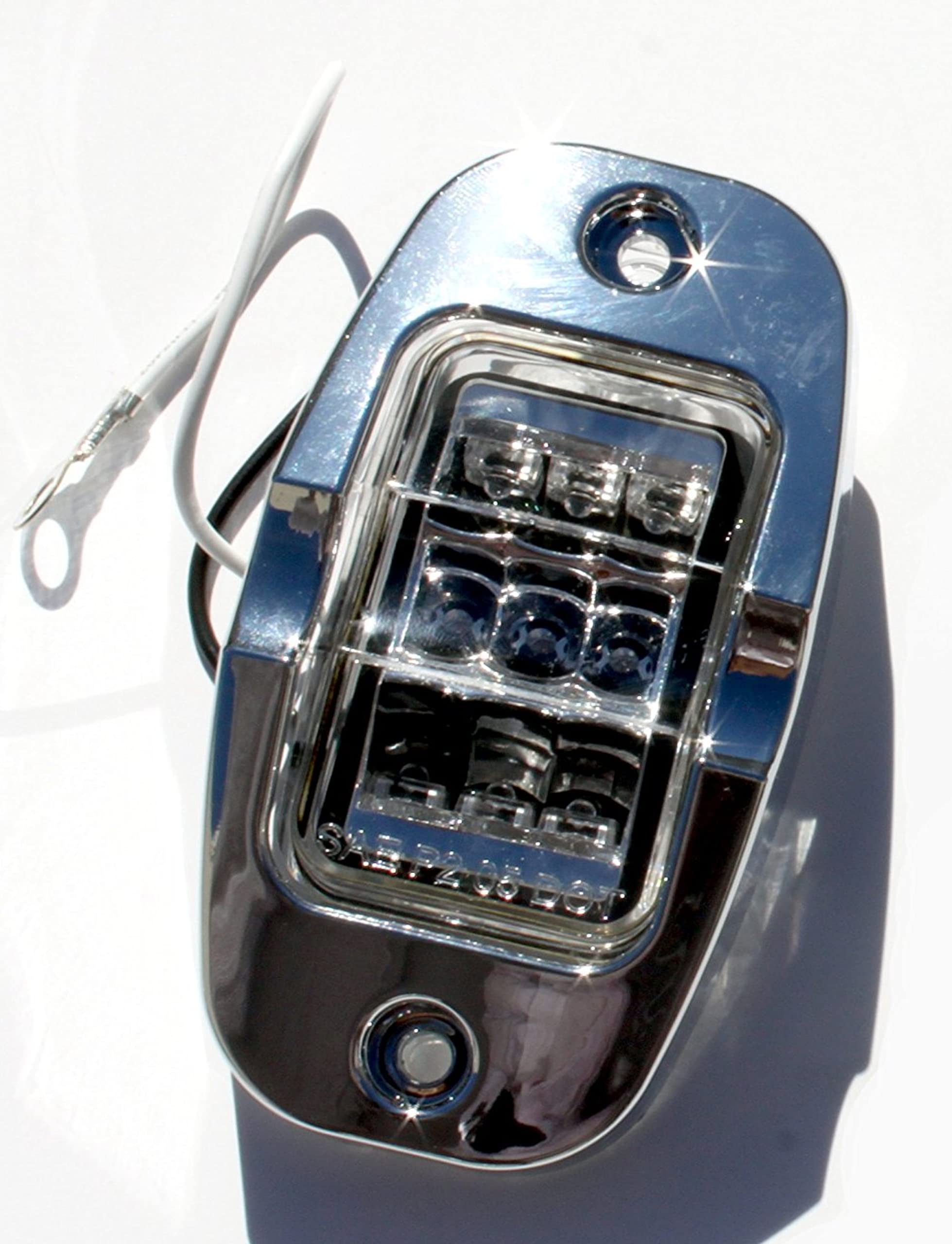 8-Pack Super Bright Red LED Surface Mount Clearance Lights - 9 Diode Multi-Angle 4
