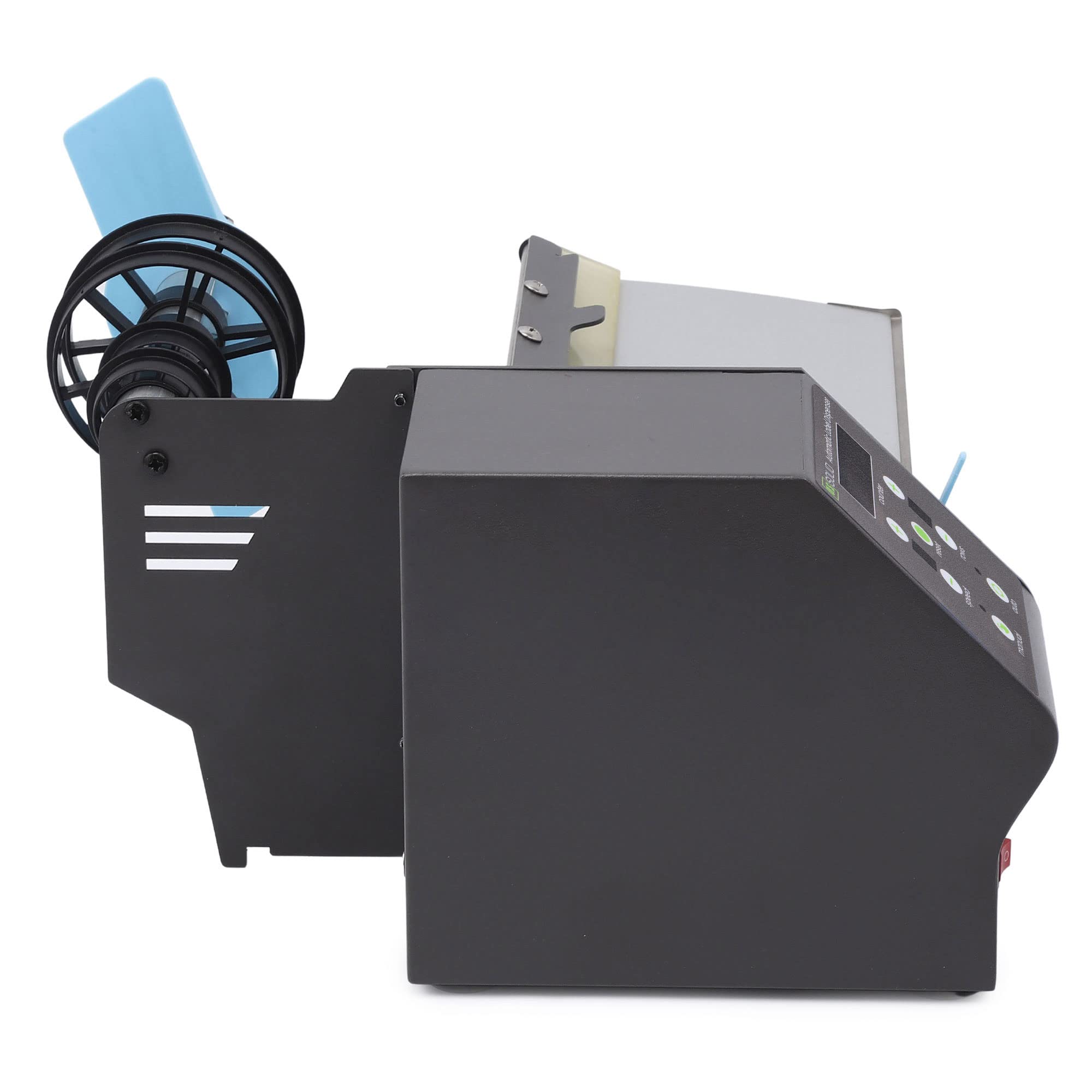 U.S. Solid Automatic Label Dispenser for Rolls & Fanfold Labels - Electric Label Applicator for Translucent/Opaque Labels with Counter & Adjustable Speed - Max 7