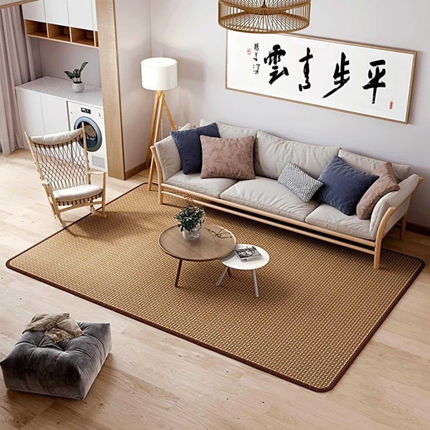 Foldable Indoor Floor Carpet for Living Room & Bedroom - Soft Summer Sleeping Mat & Baby Crawling Playmat | Perfect for Home Decor, Yoga, and Kids Play Area