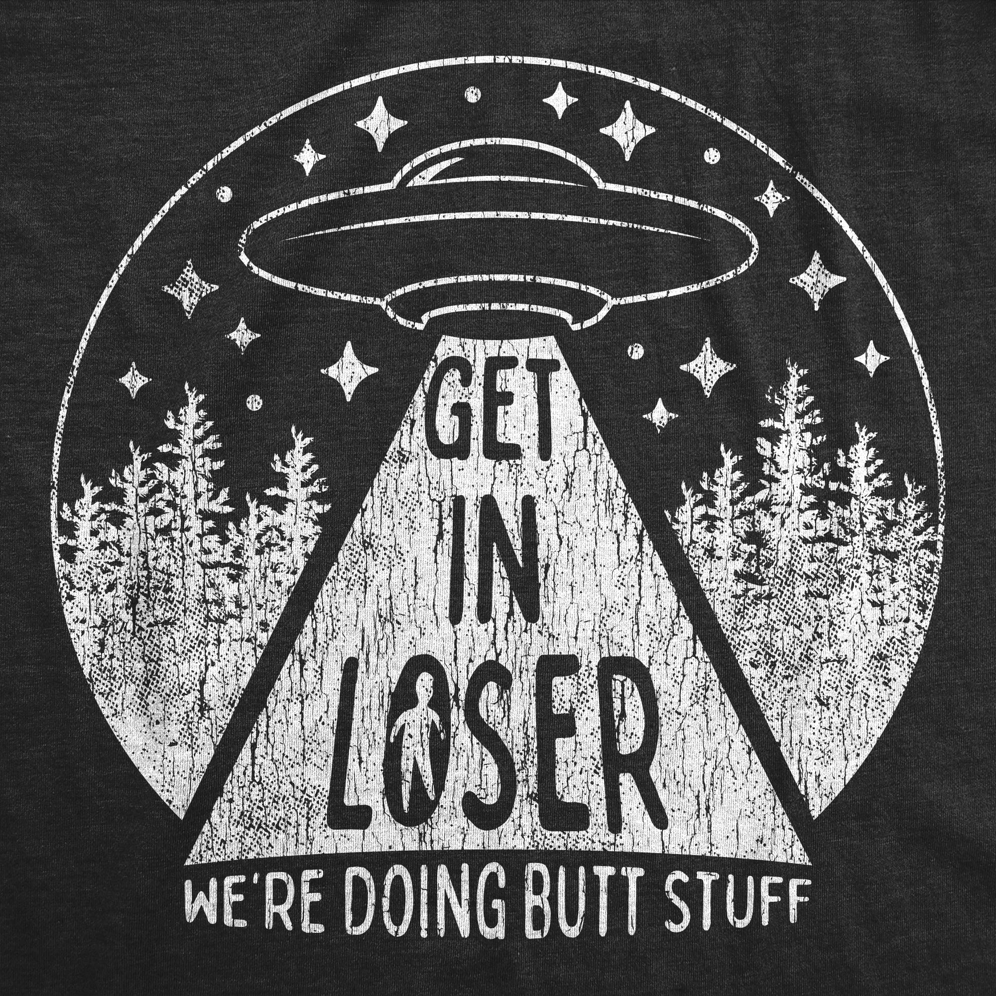 Funny Alien Probe Graphic T-Shirt for Men - 