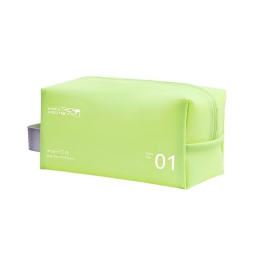ANAANT Waterproof Travel Toiletry Bag for Men & Women - Light Green Cosmetic & Makeup Organizer Pouch (Pack of 1) | Perfect for Gym, Camping & Airplane Carry-On Essentials