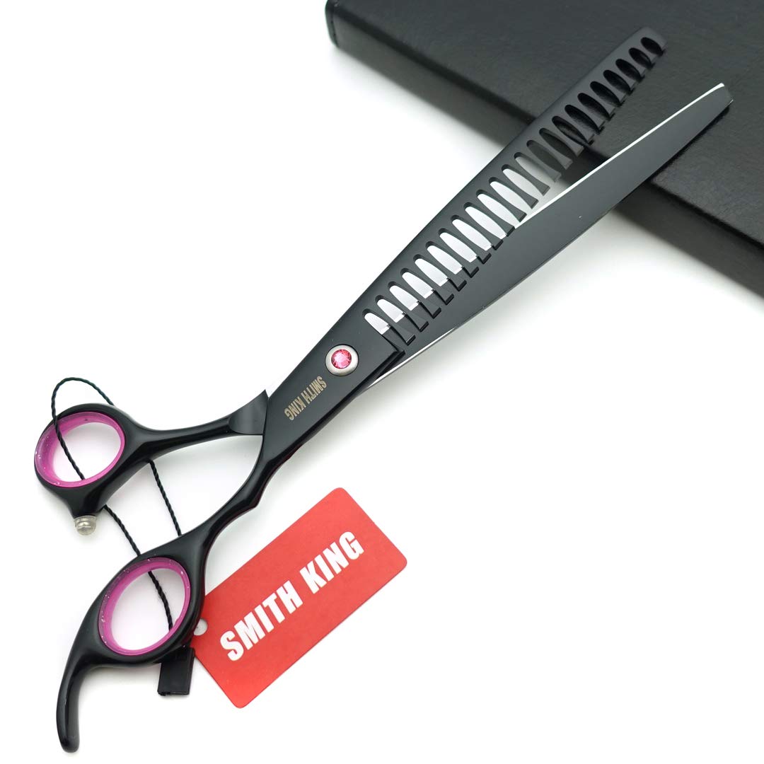 8.0 Inch Professional Dog Grooming Scissors Set - Stainless Steel Chunker Shears for Precise Pet Hair Trimming - Perfect for Home Grooming & Professional Use