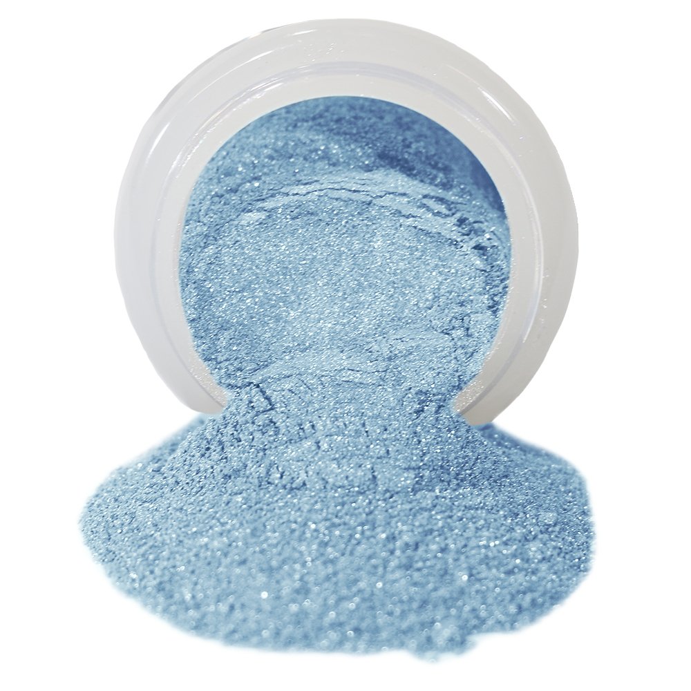 First Impressions Molds Edible Pearlescent Luster Dust - Pearl Blue 3 (10g) | Food-Grade Cake Decorating Powder for Chocolate, Candy, Cookies & Gum Paste | USA-Made Baking Supplies for Wedding Cakes, Cupcakes & DIY Desserts