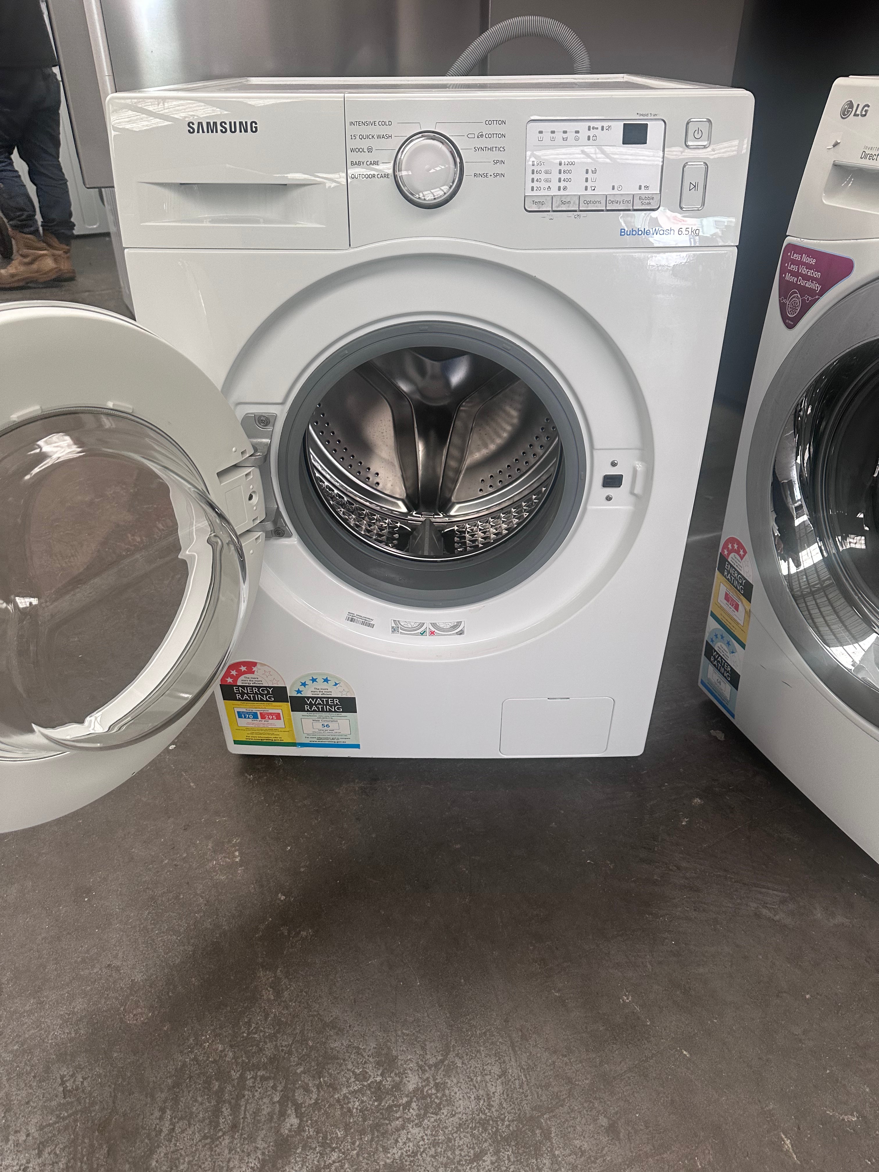 Refurbished Samsung 6.5kg Front Load Washing Machine - Energy Efficient, Quiet Operation for Apartments & Small Homes